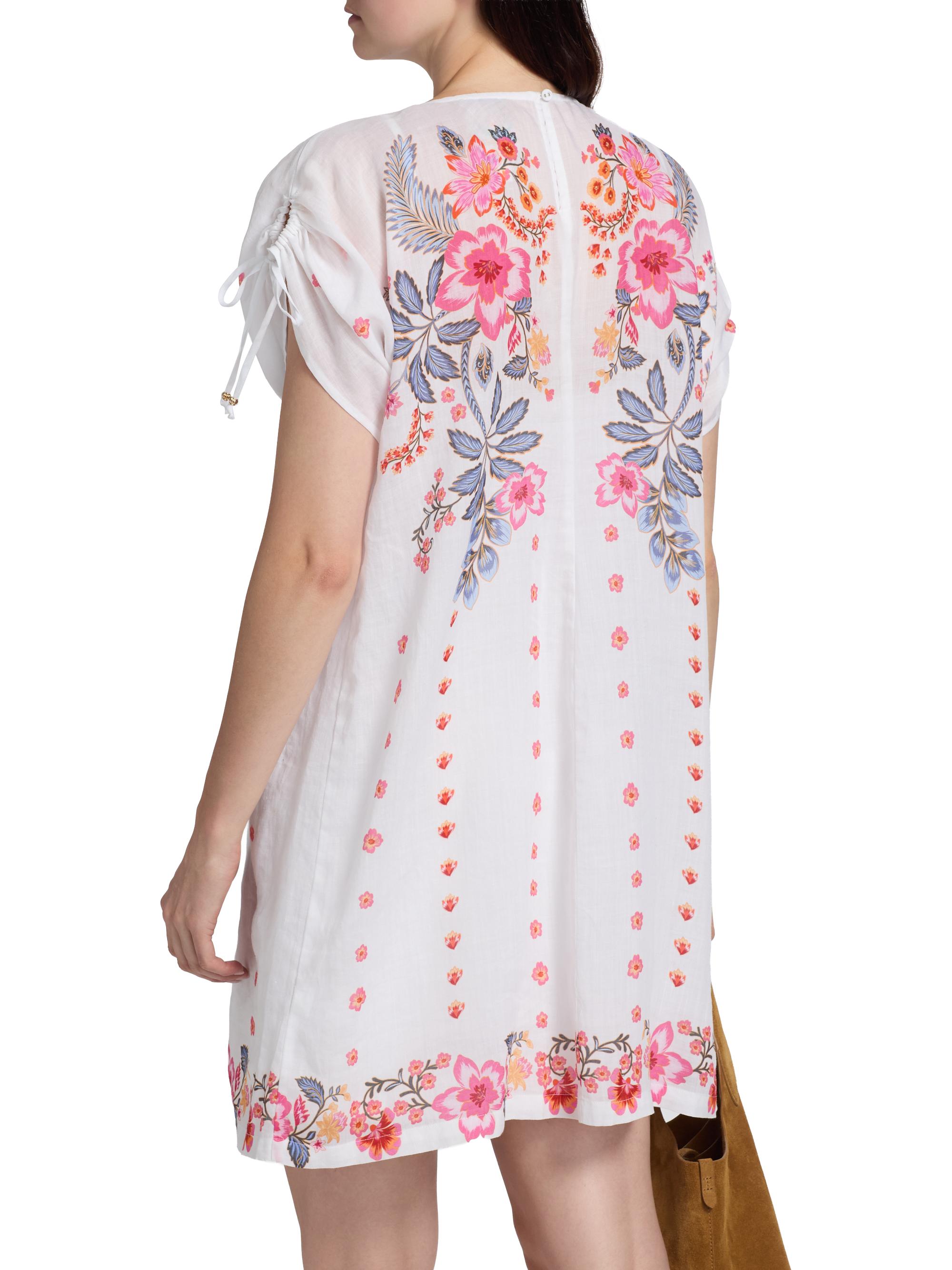 Johnny Was Women's Floral-Embroidered Shift Minidress - White | Thumbnail 5