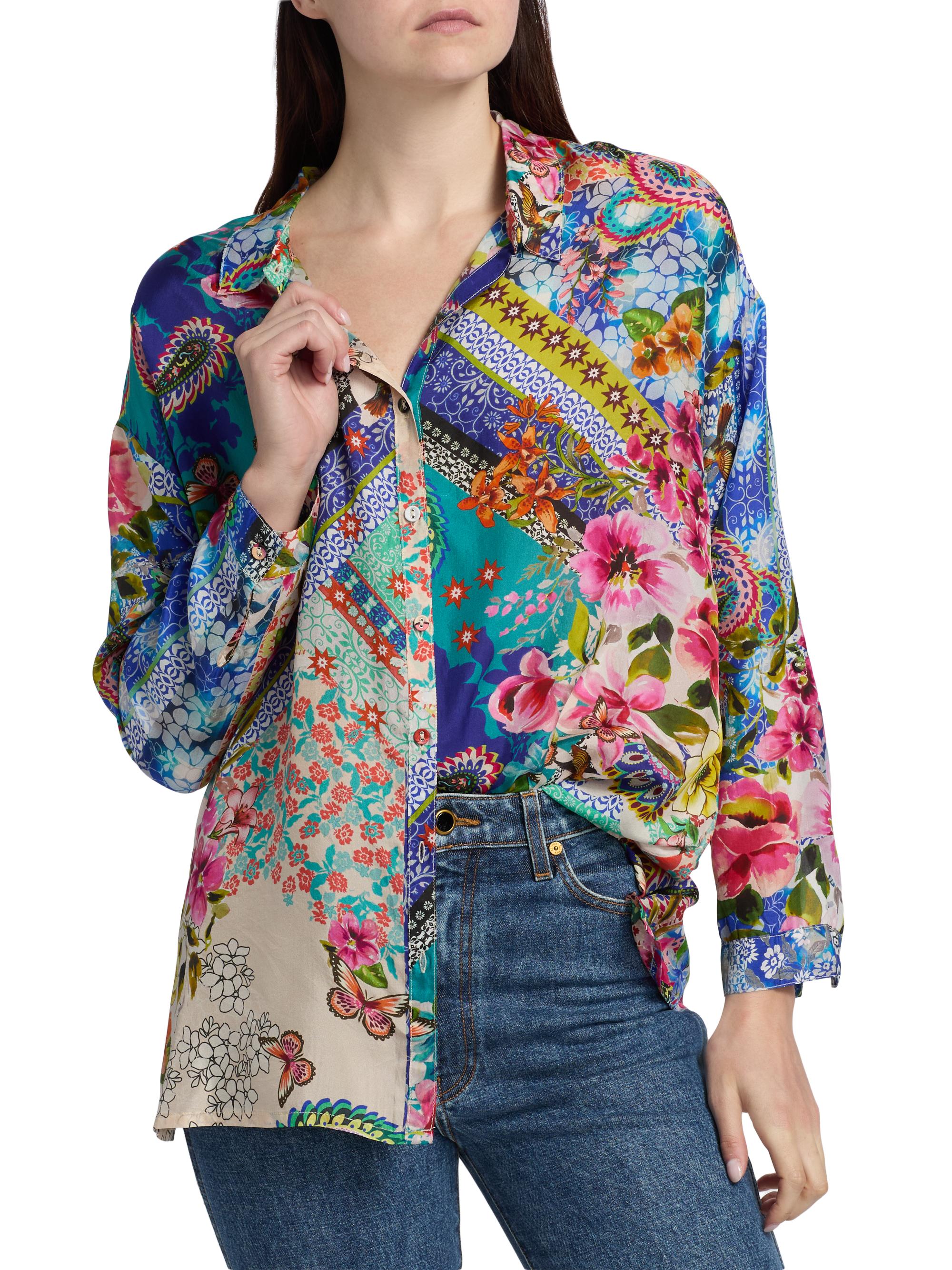 Johnny Was Women's The Audrey Evie Patchwork Tunic - Evie | Thumbnail 3