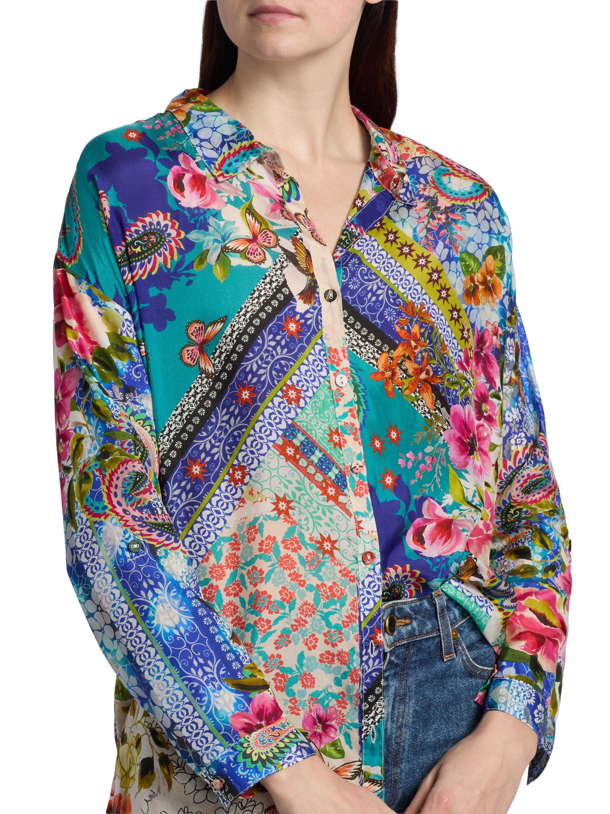 Johnny Was Women's The Audrey Evie Patchwork Tunic - Evie | Thumbnail 6