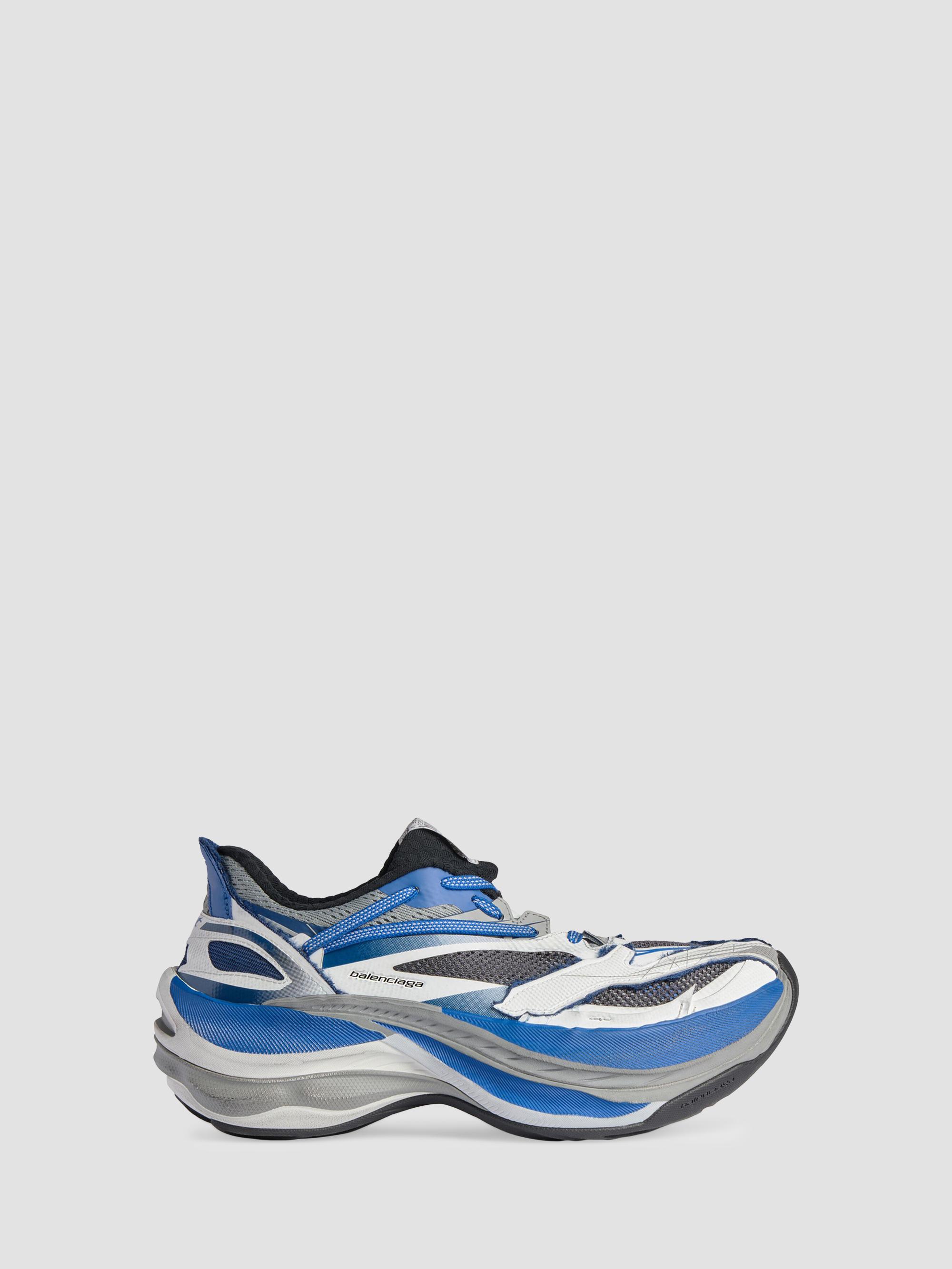 Balenciaga Men's Jet Sneakers - White Blue Black | Thumbnail 6