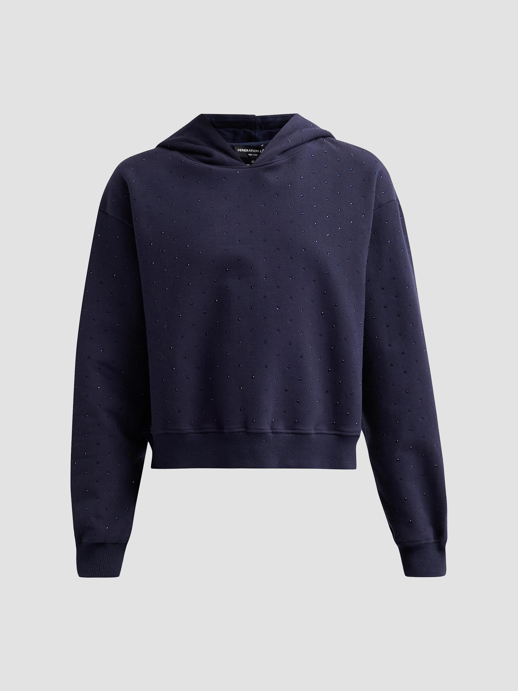 alexanderwang.t Glittery Cotton-Blend Logo Hoodie | Saks Fifth Avenue