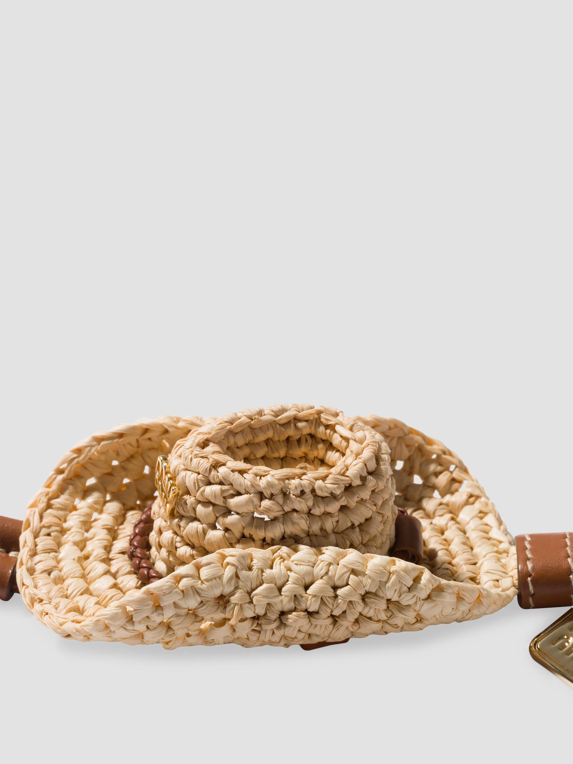 Miu Miu Raffia and Leather Key Ring | Saks Fifth Avenue