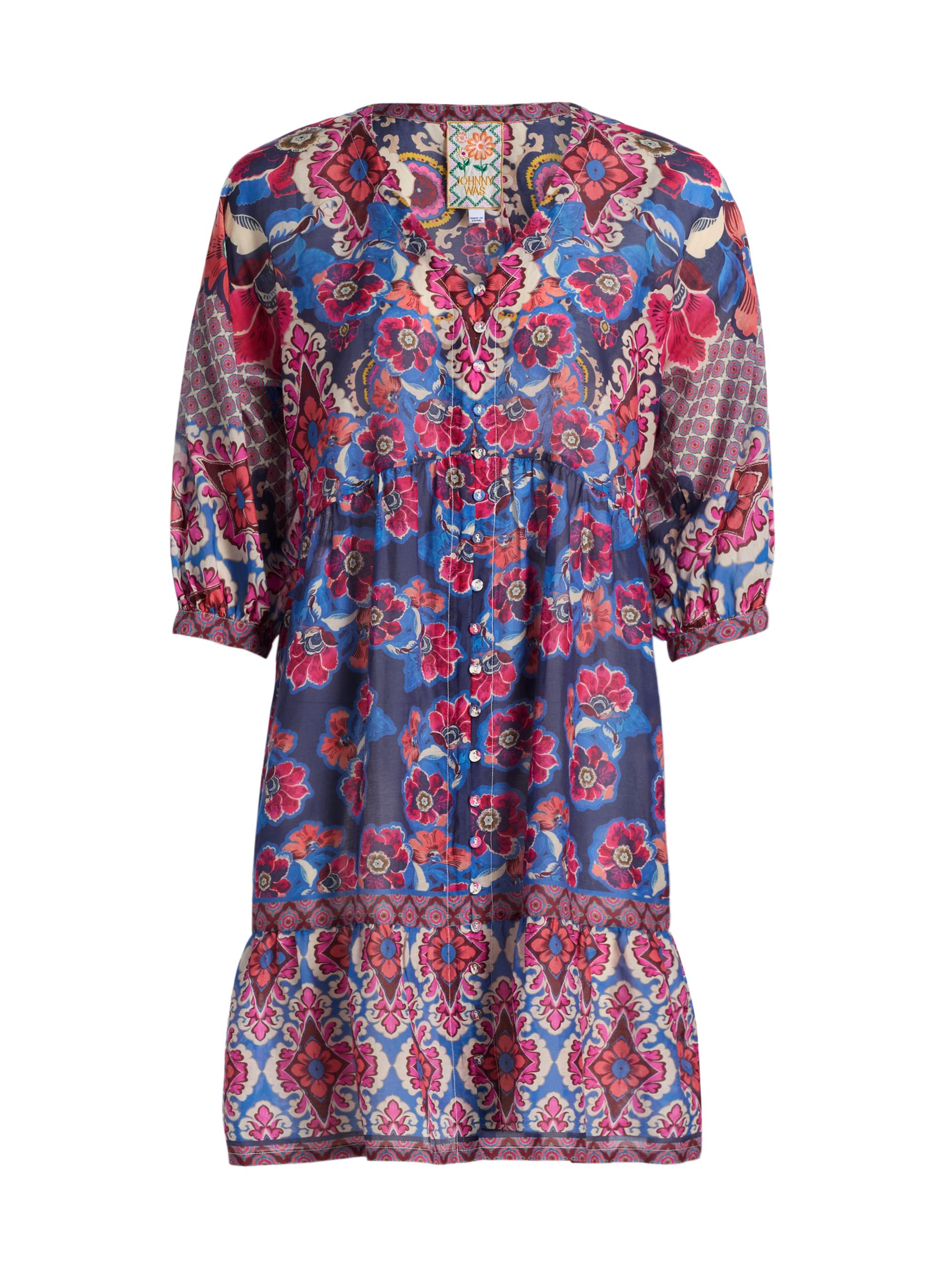 johnny was thea lace dress Johnny Was Womens Mesh Tee Dress (Slip) Vaelis LG One Size at Amazon  Women's Clothing store