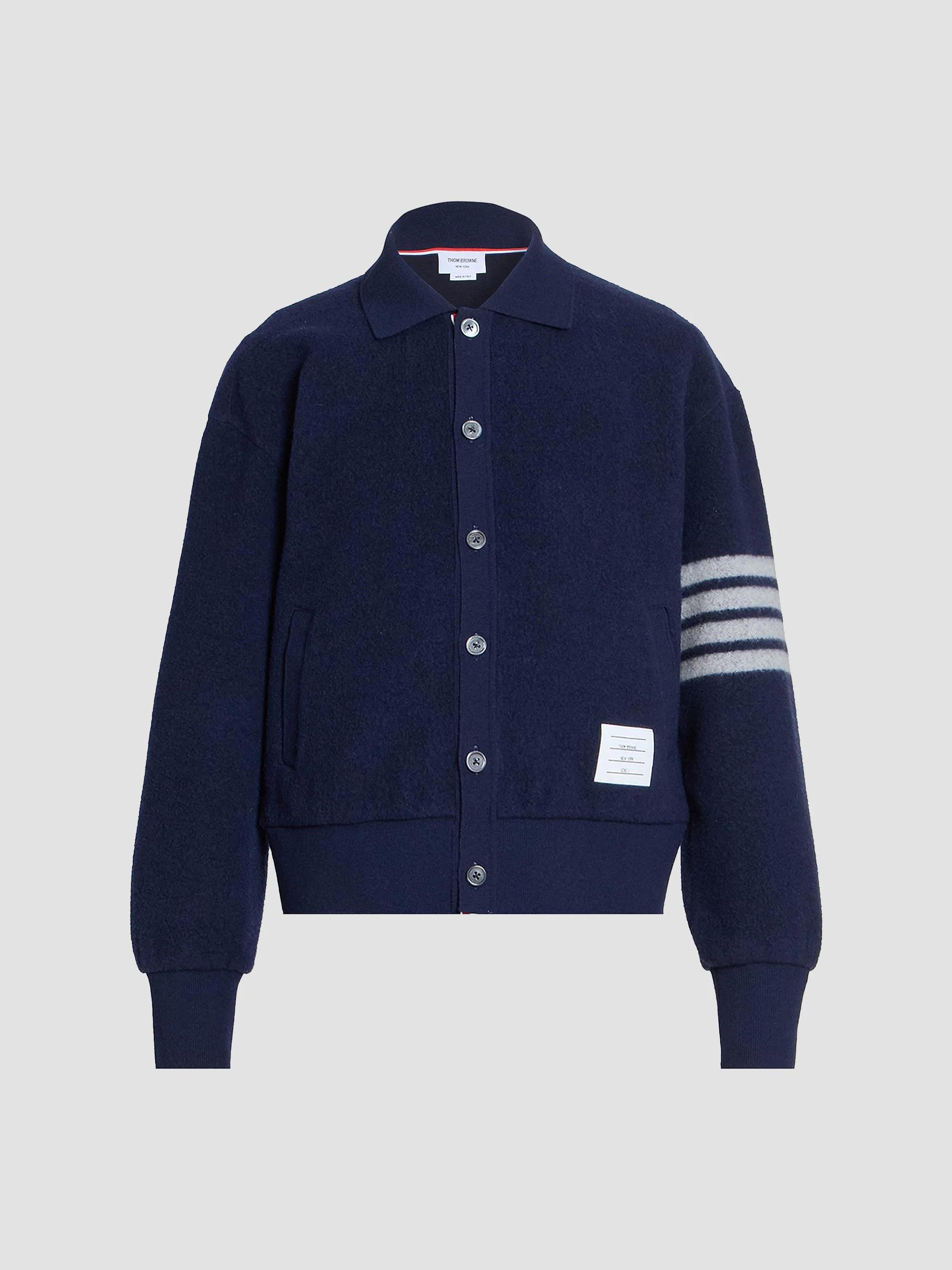 Thom Browne Classic Merino Wool Crewneck Sweater | Saks Fifth Avenue