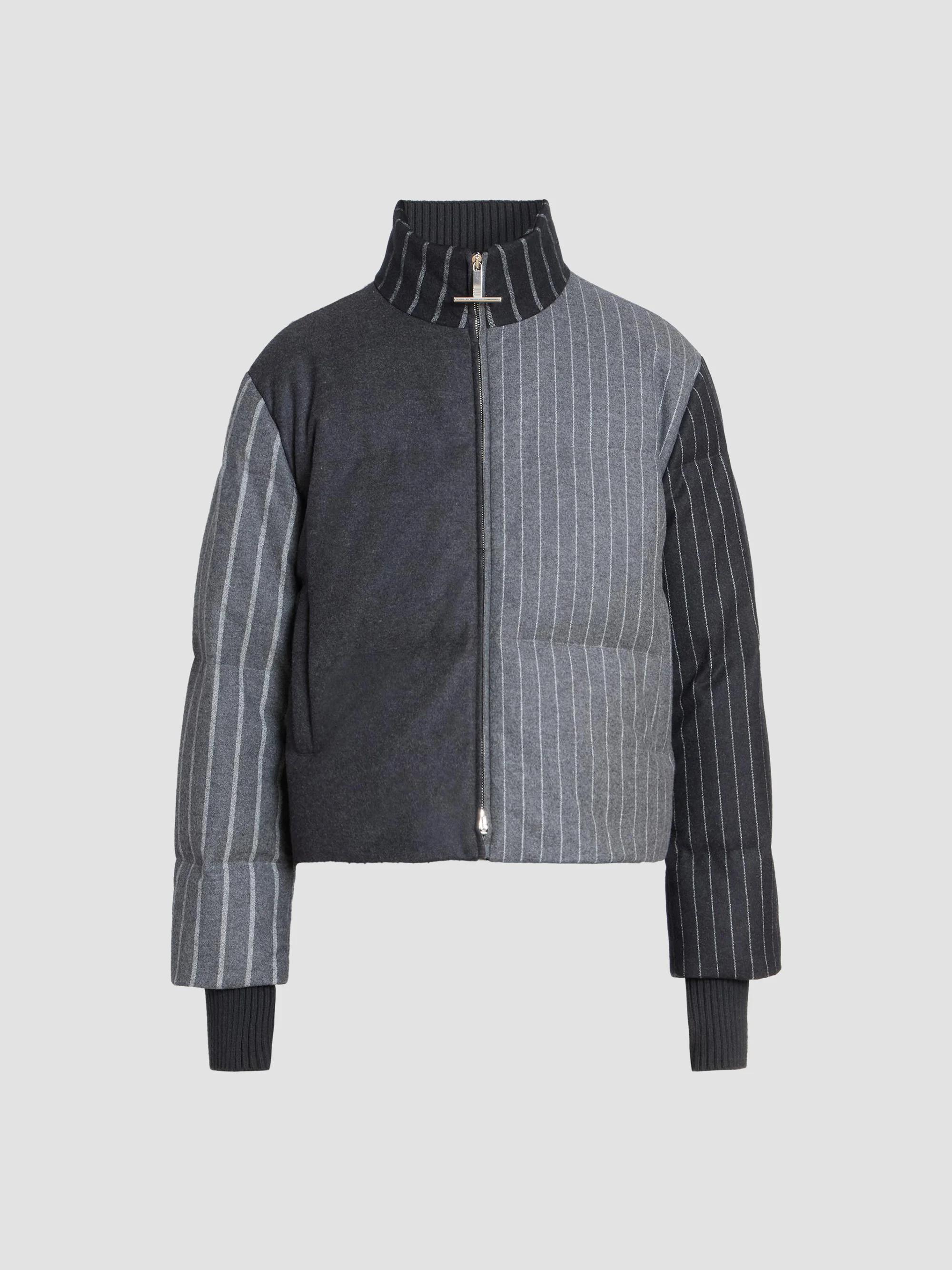 Thom Browne Chalk Striped Flannel Down Jacket | Saks Fifth Avenue