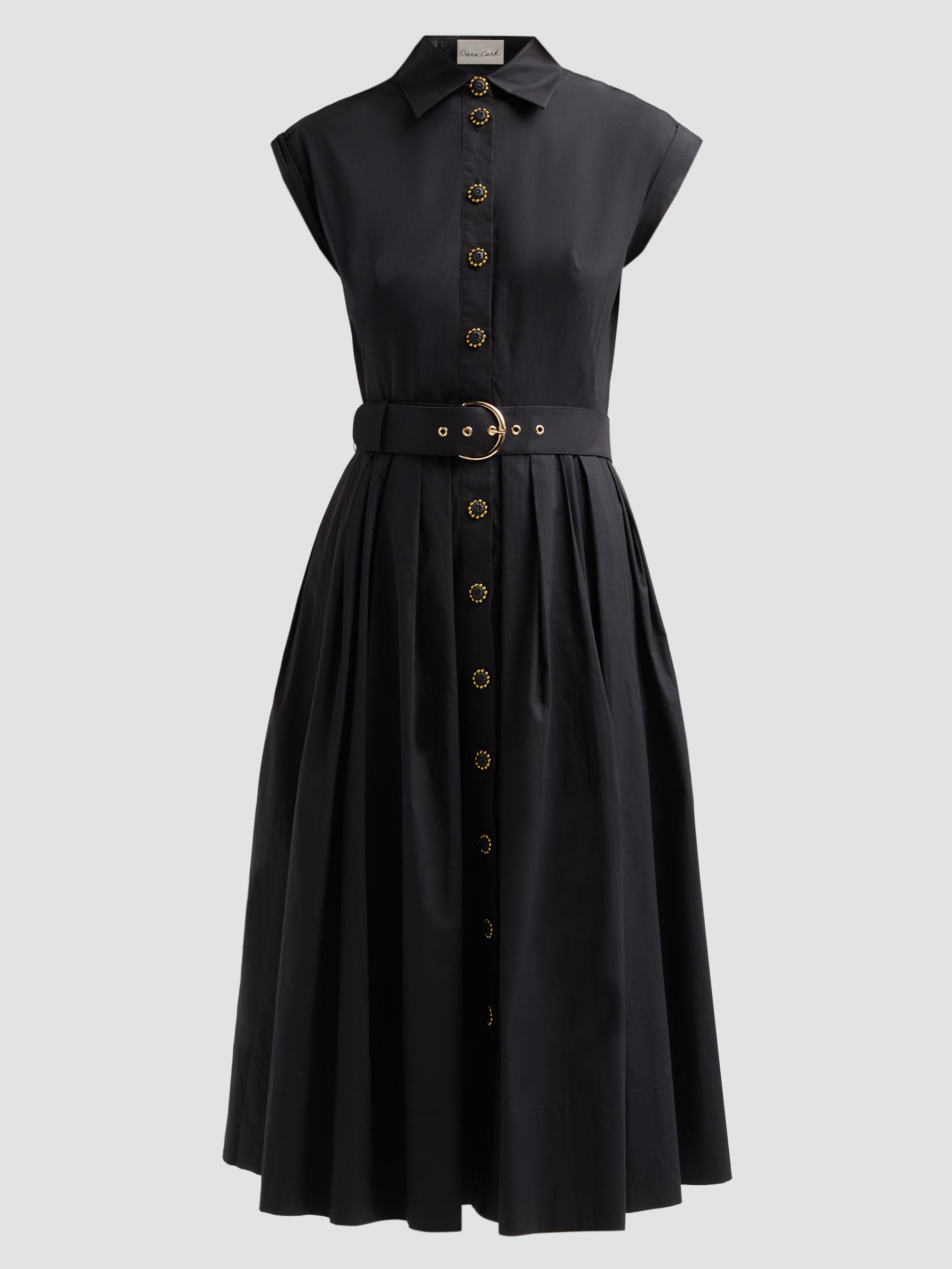 Cara Cara Women's Octavia Midi Shirtdress - Black