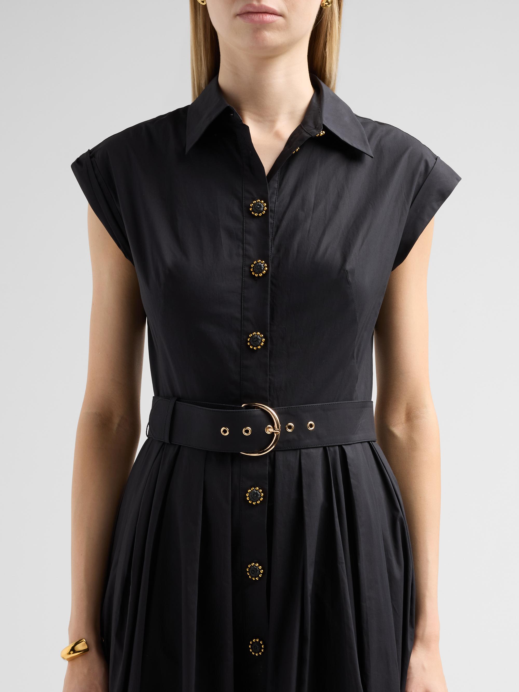 Cara Cara Women's Octavia Midi Shirtdress - Black | Thumbnail 5