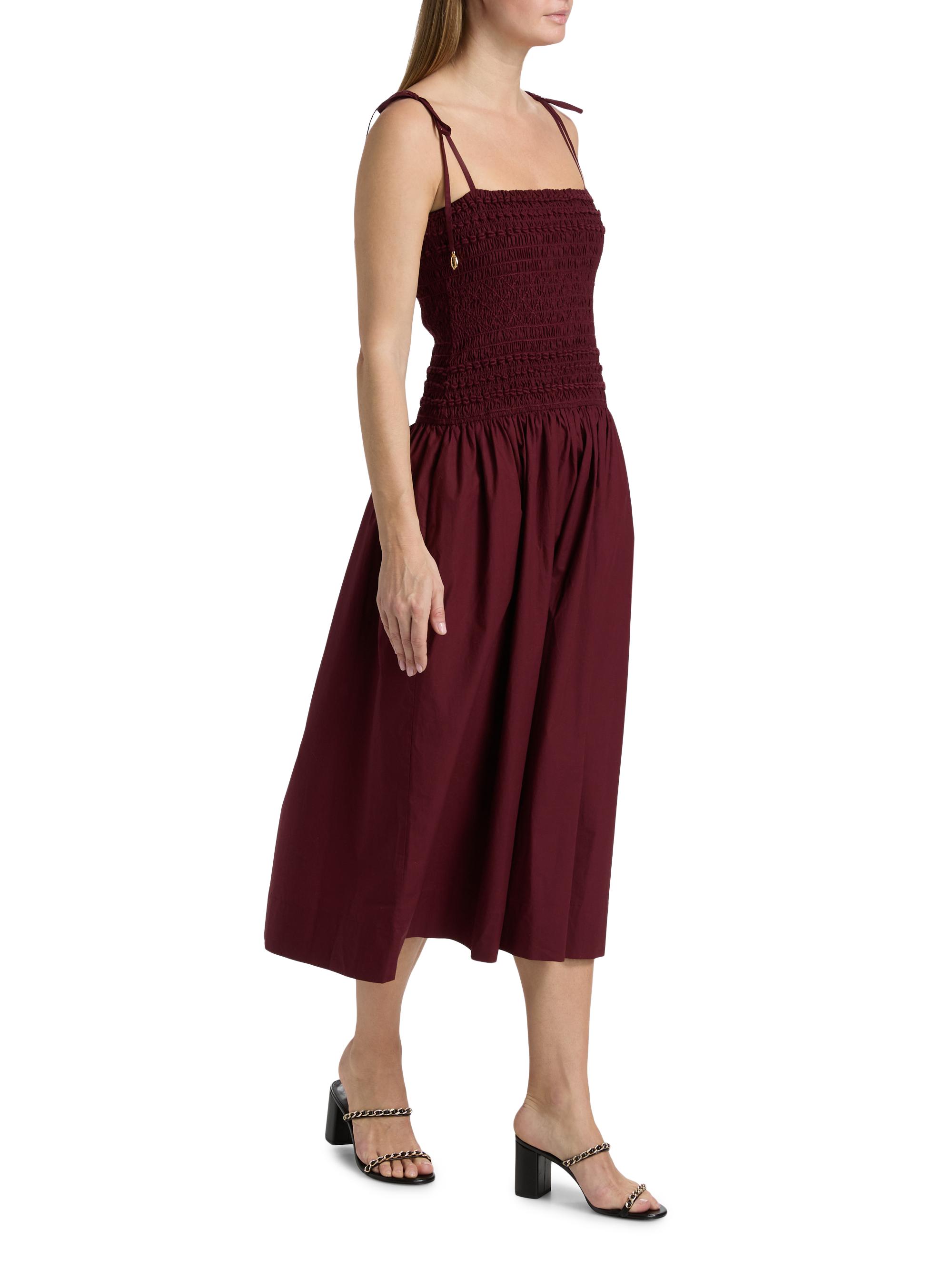 Cara Cara Women's Alegra Ruched Drop-Waist Dress - Tawny Port | Thumbnail 4