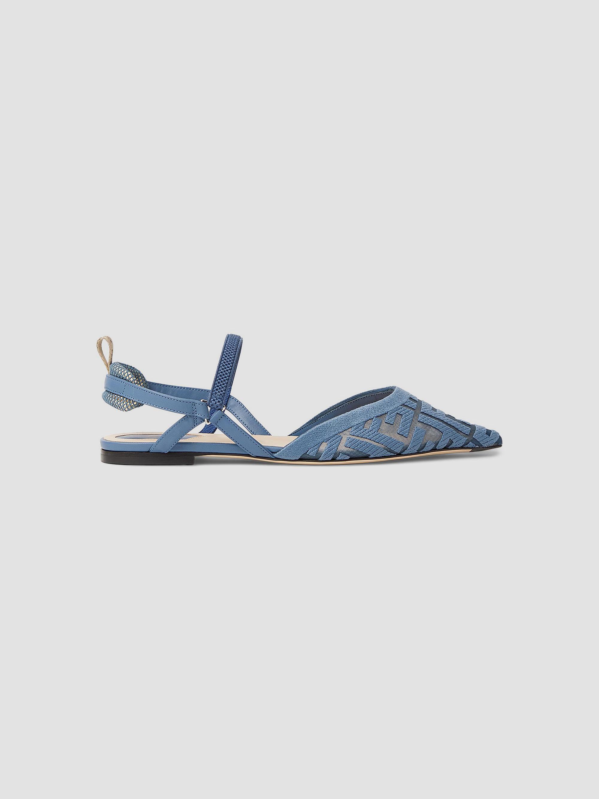 Fendi Colibrì Lite FF Mesh Slingback Flats | Saks Fifth Avenue