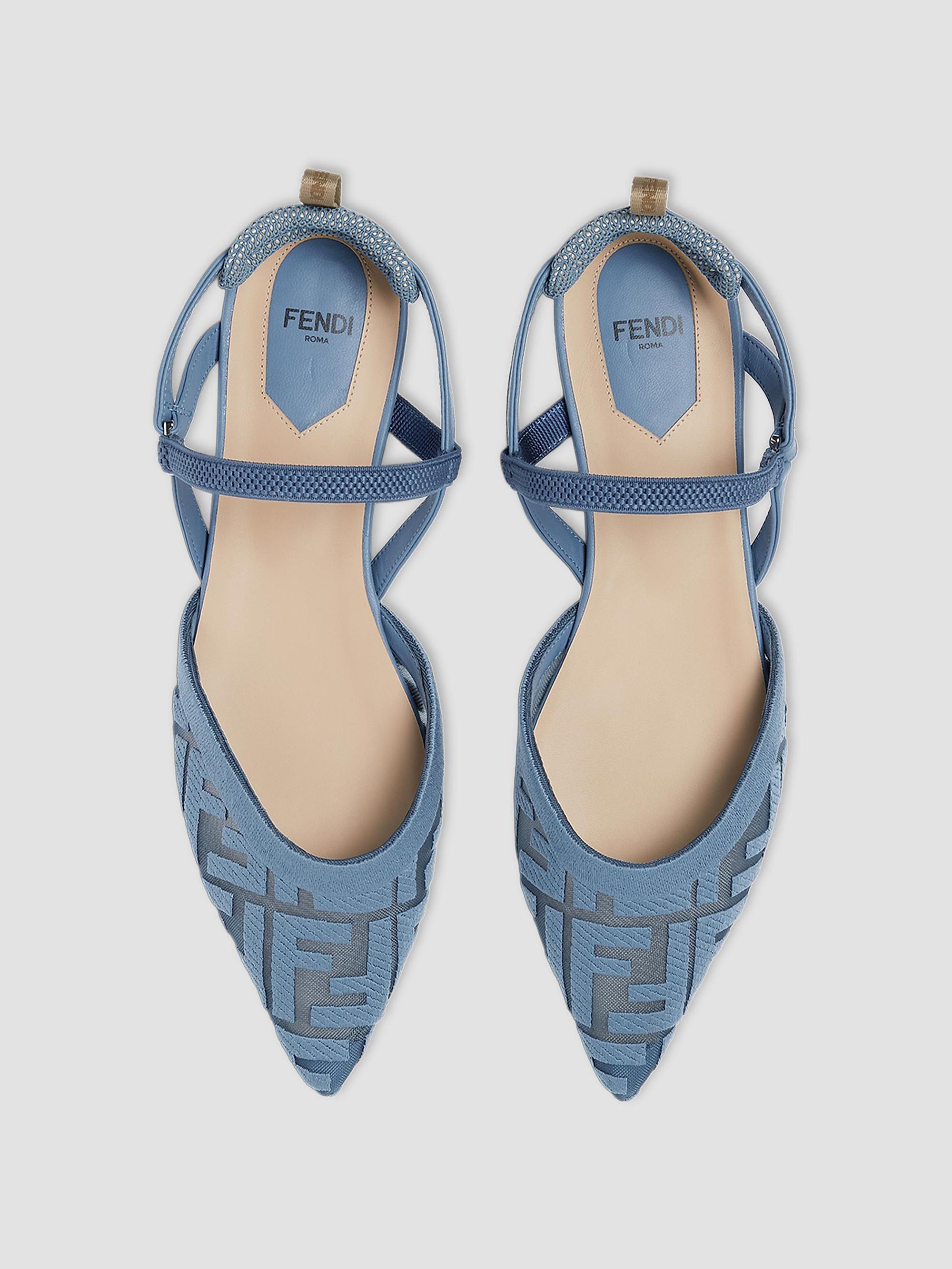 FENDI メッシュフラット Fendi Colibrì Lite FF Mesh Slingback Flats | Saks Fifth Avenue