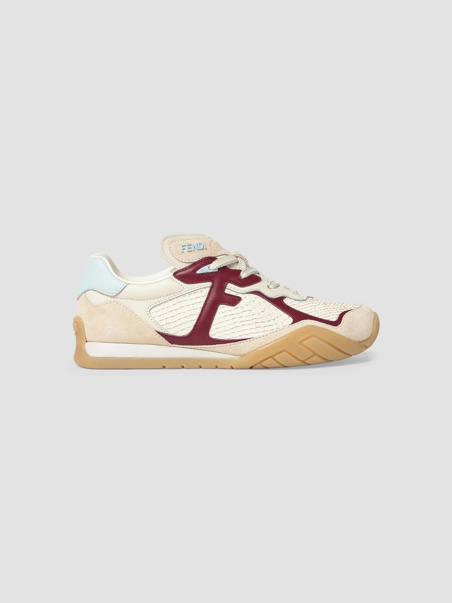 Fendi Wave Pulse Logo Salmon Leather Sneakers | Saks Fifth Avenue