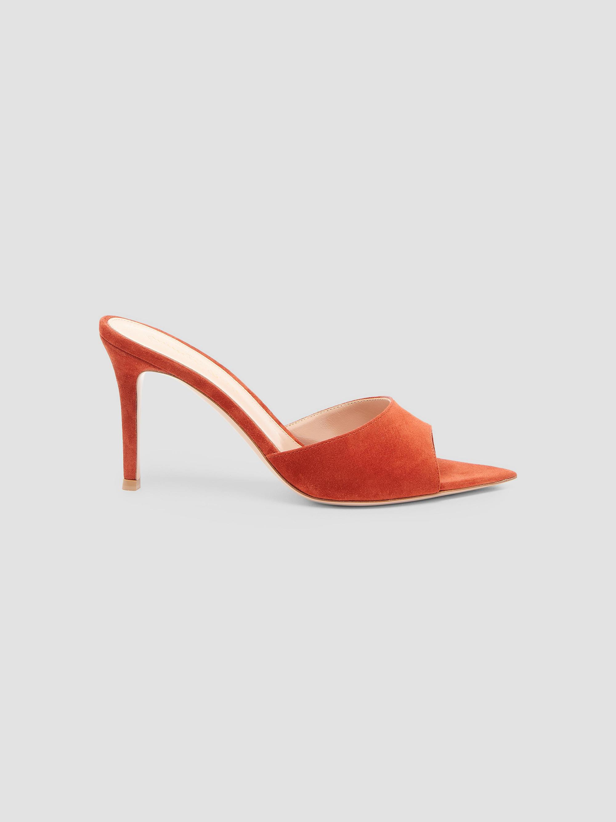 Gianvito Rossi Women's Elle 85MM Suede Mules - Canyon | Thumbnail 6