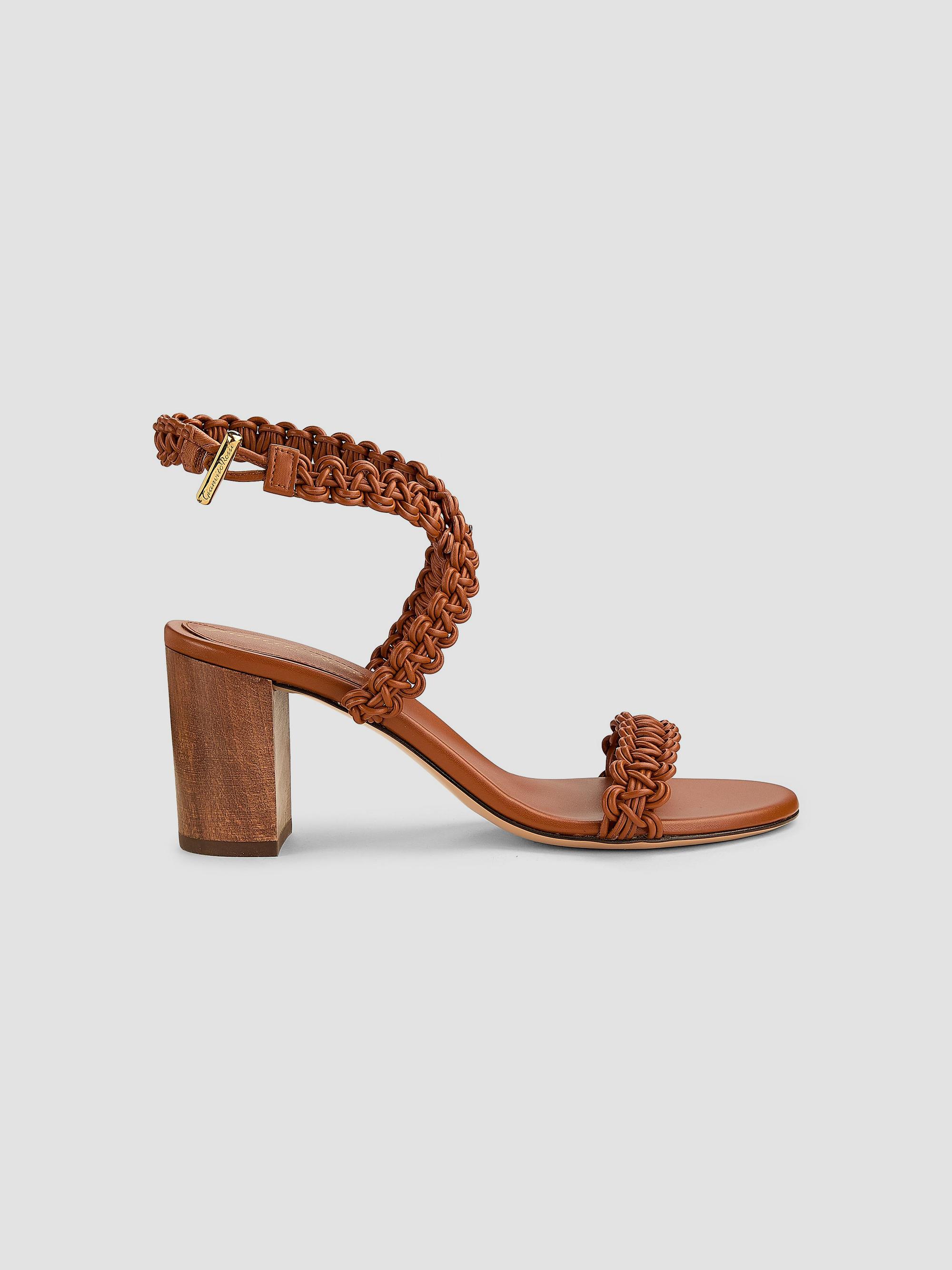 Gianvito Rossi Women's 70MM Woven Leather Sandals - Sedona | Thumbnail 7