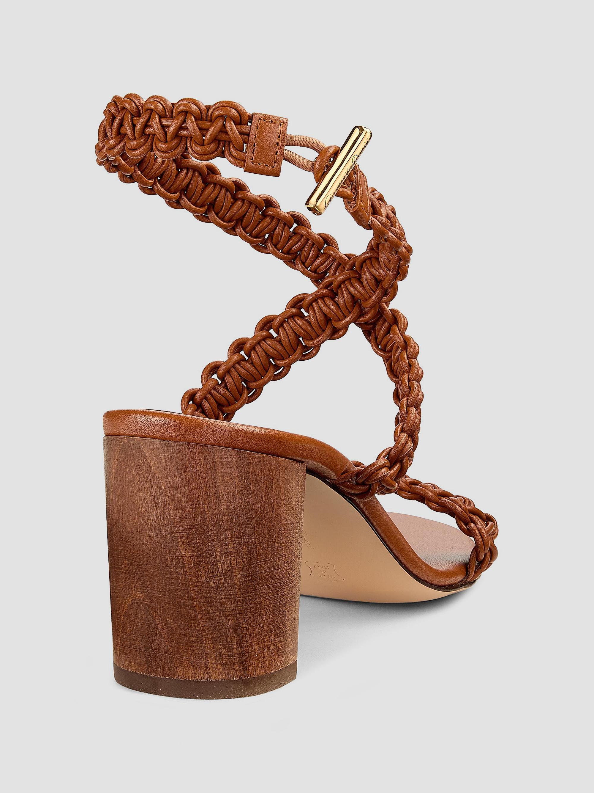 Gianvito Rossi 70MM Woven Leather Sandals | Saks Fifth Avenue