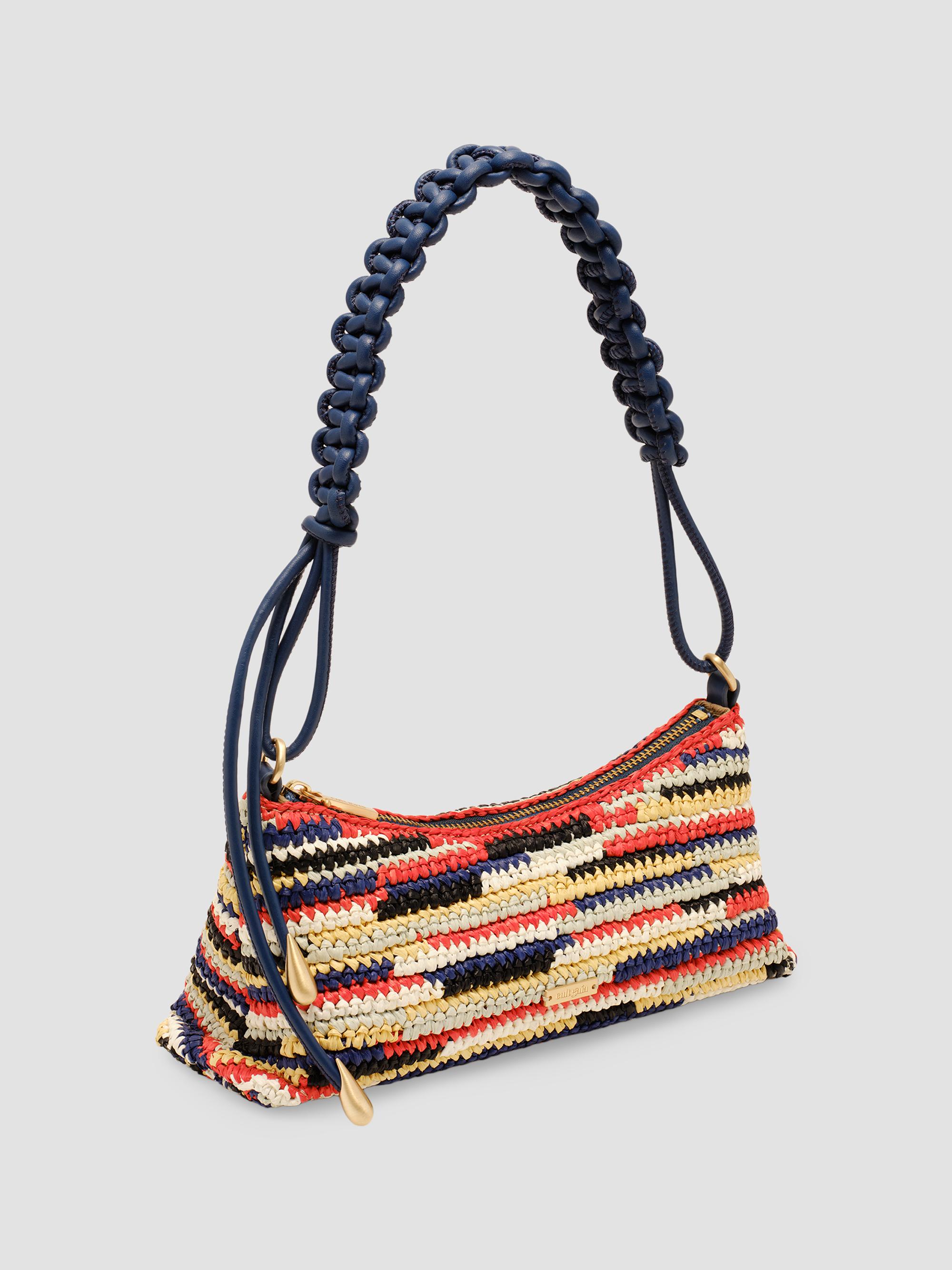 Osa Crochet Raffia Shoulder Bag