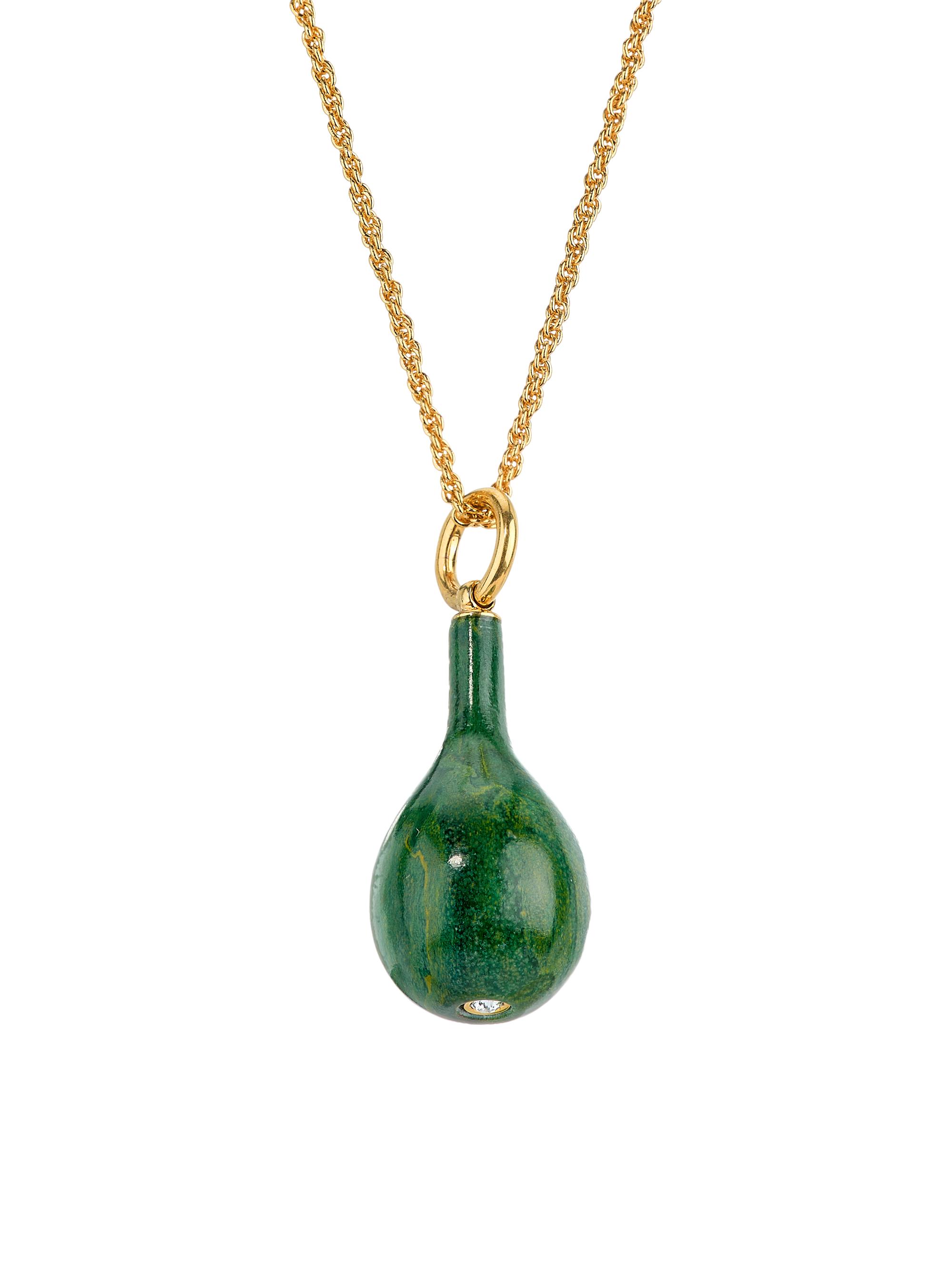 Toteme Women's Jade Drop Necklace - Dark Green - Women's Jewelry And Watches