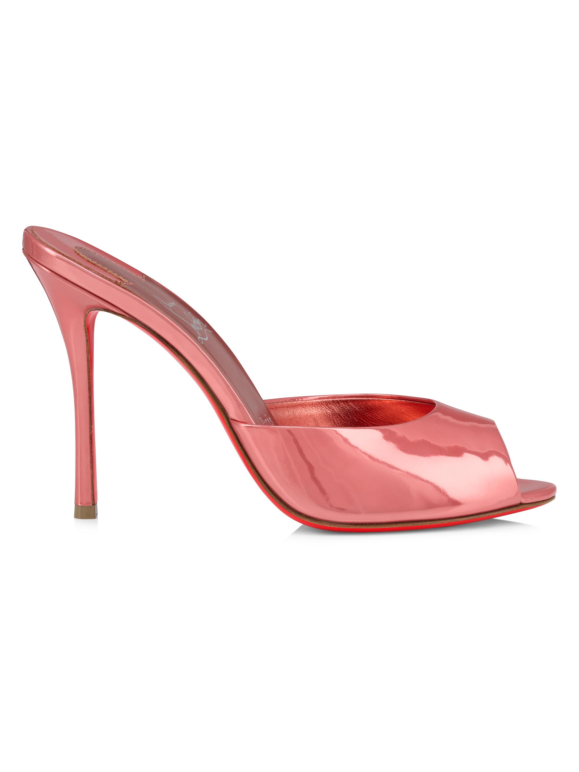 Christian Louboutin Women's Me Dolly 100MM Mule Sandals - Leche