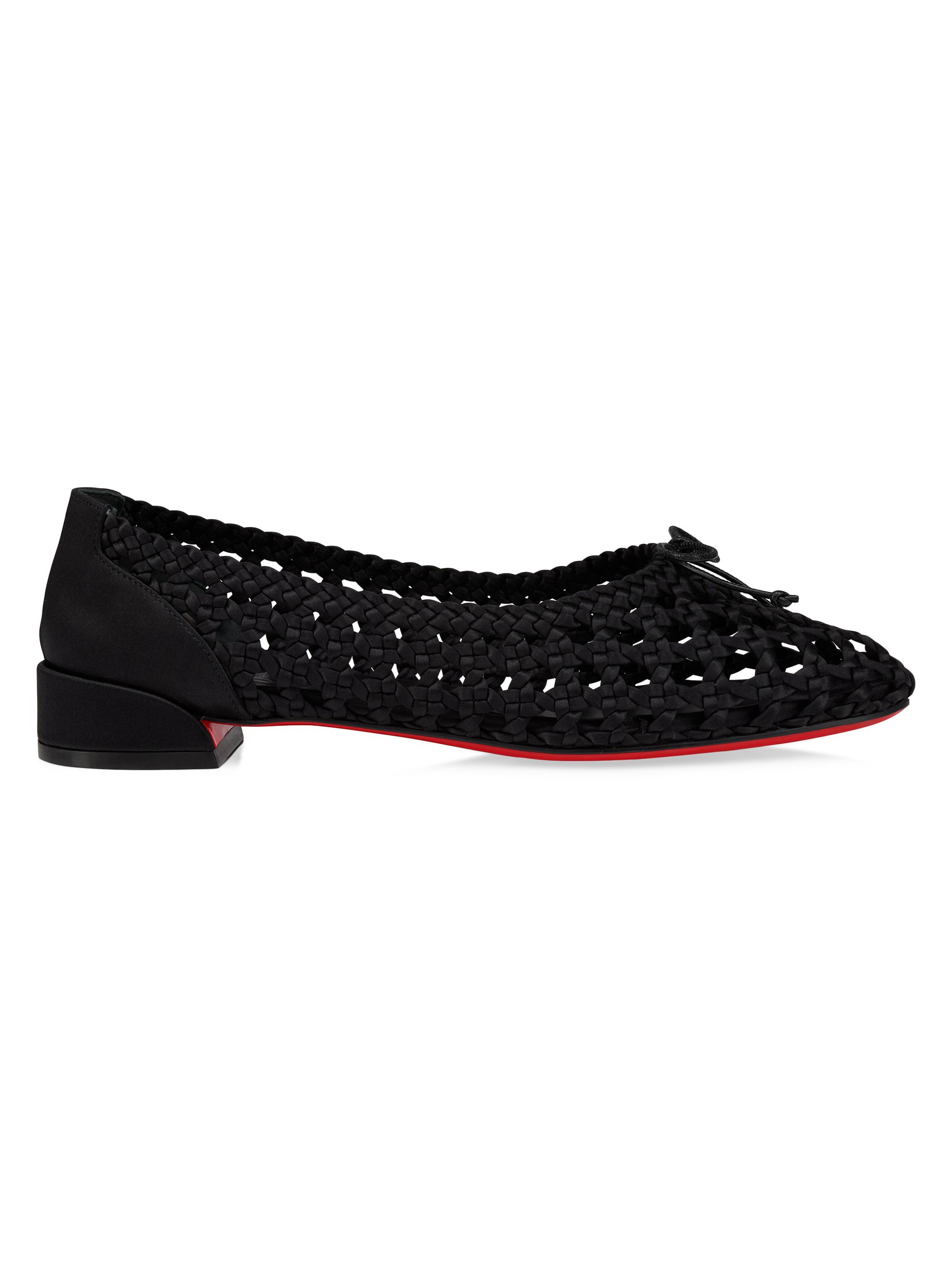 Christian Louboutin Women's Sweetie Jane Nandina Ballet Flats - Black
