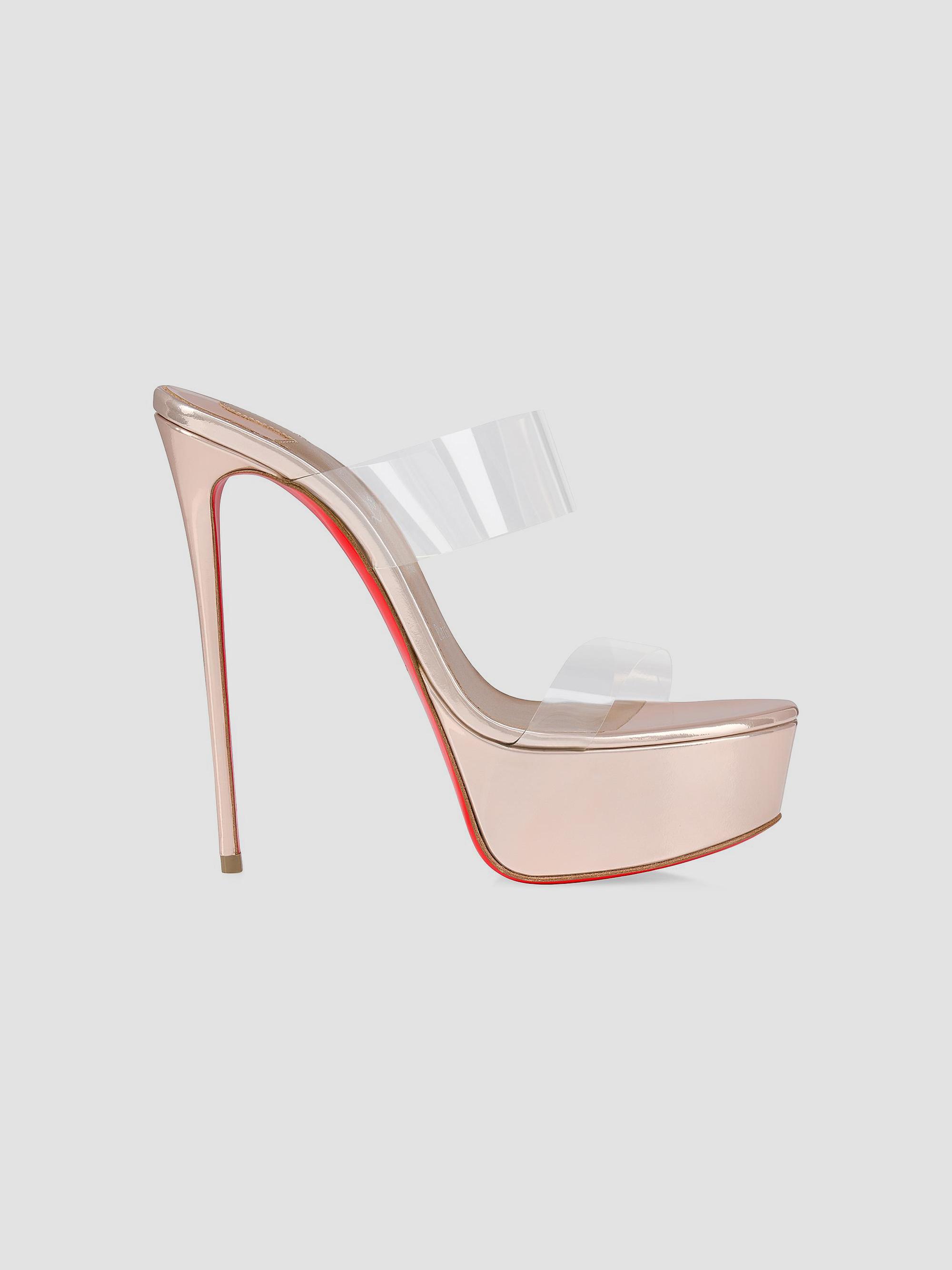 Christian Louboutin Women's Just Nothing Alta 150MM Sandals - Leche | Thumbnail 5
