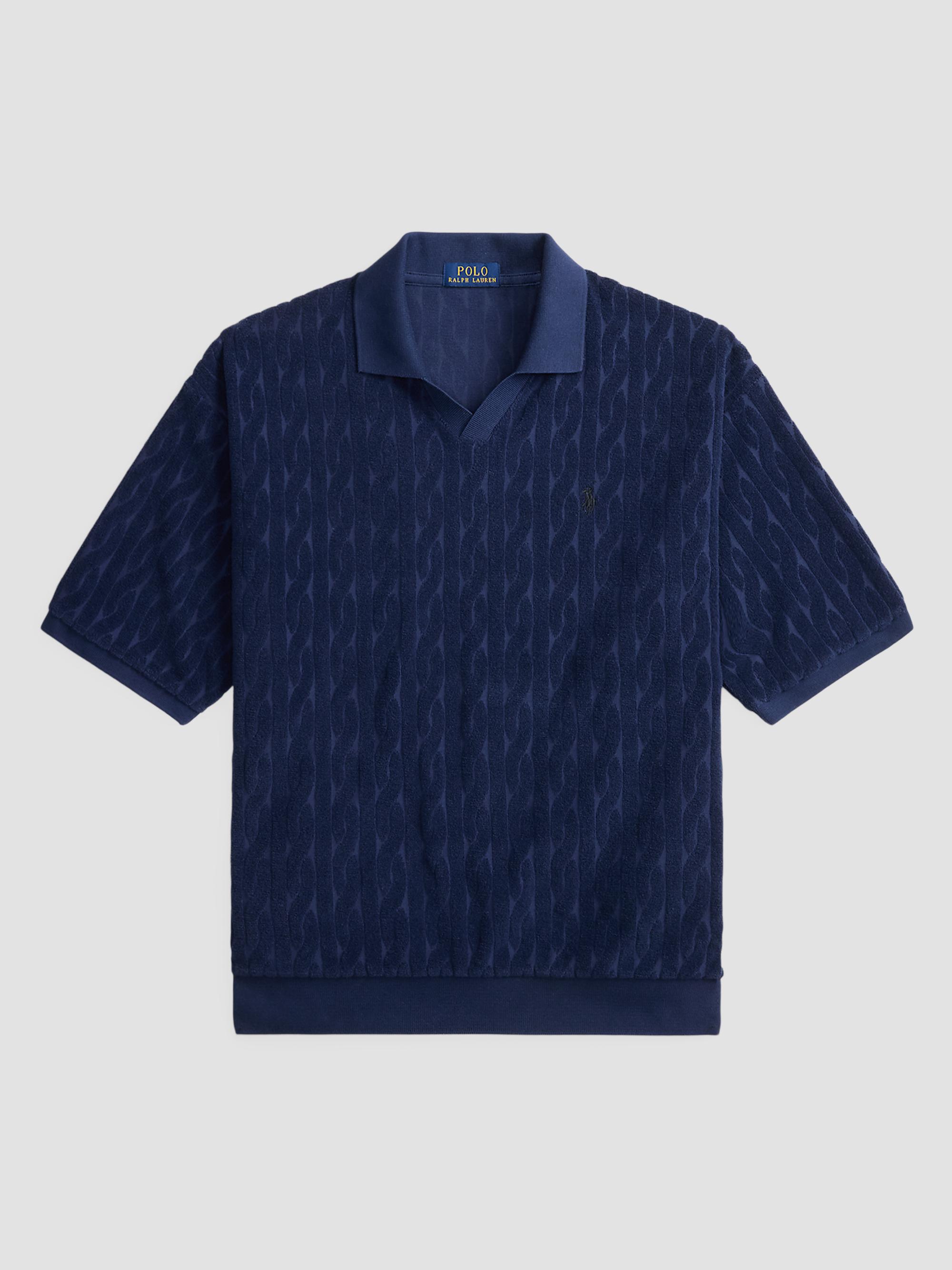 Polo Ralph Lauren Knit Linen-Blend Polo Shirt | Saks Fifth Avenue
