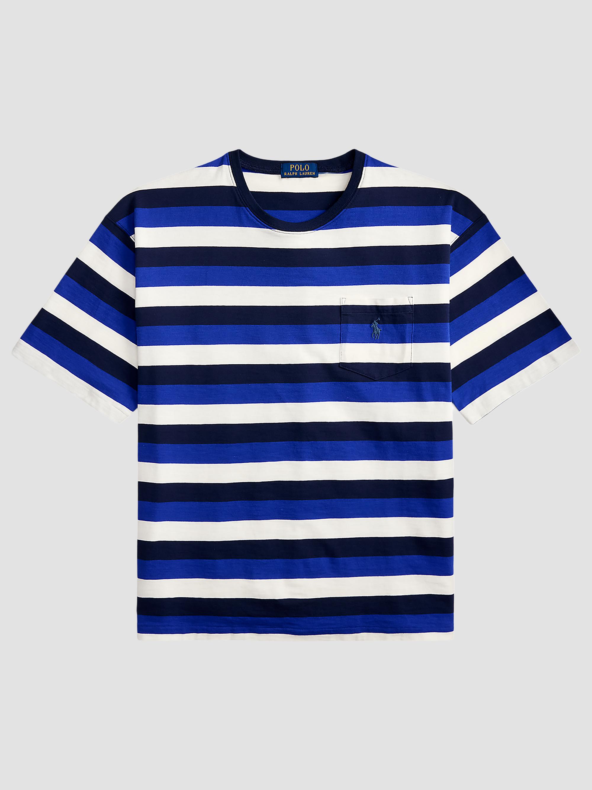Polo Ralph Lauren Men's Striped Cotton T-Shirt - Newport Navy Multi | Thumbnail 7