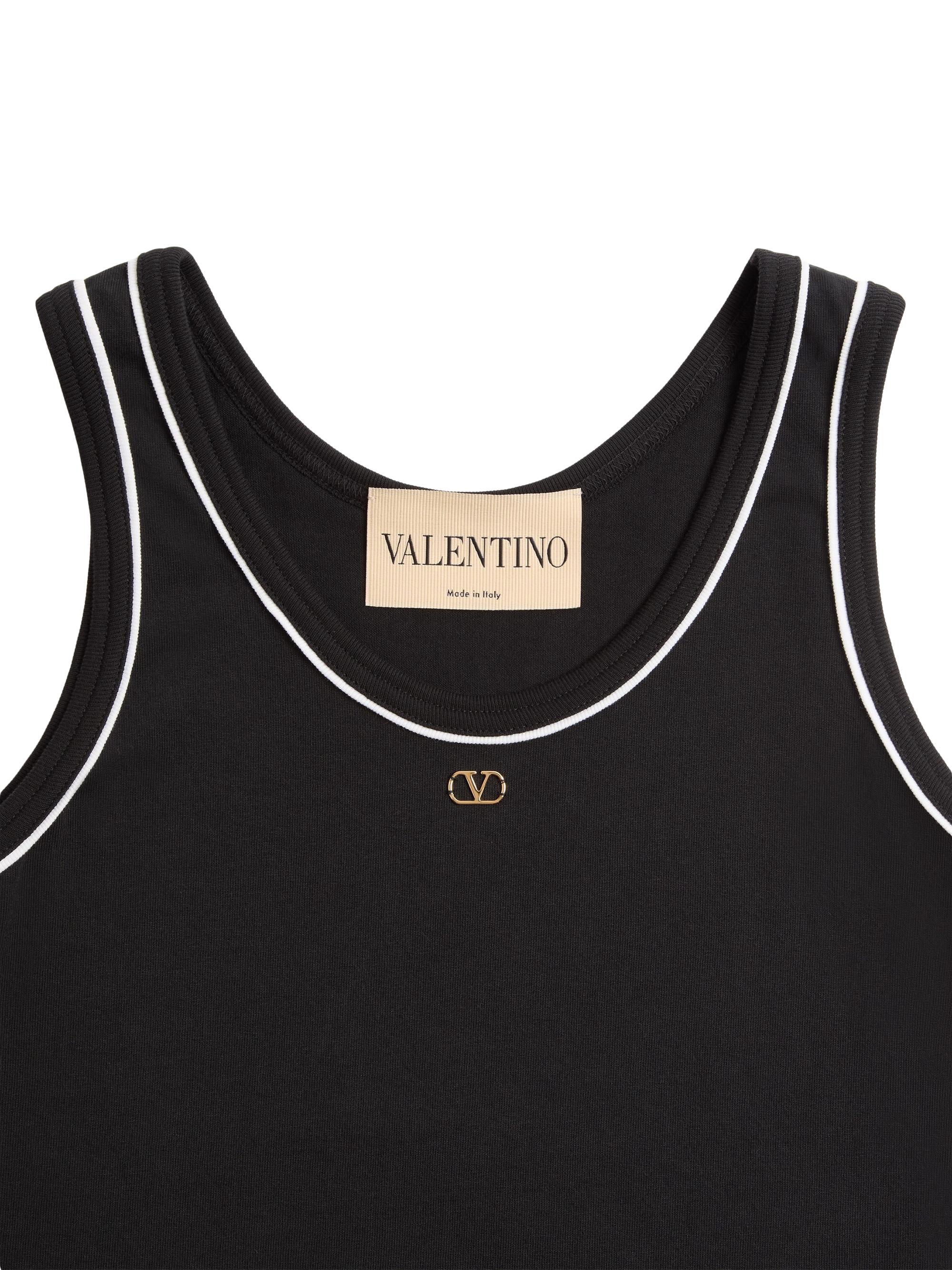 Valentino Garavani Women's Cotton Jersey Top - Black | Thumbnail 6