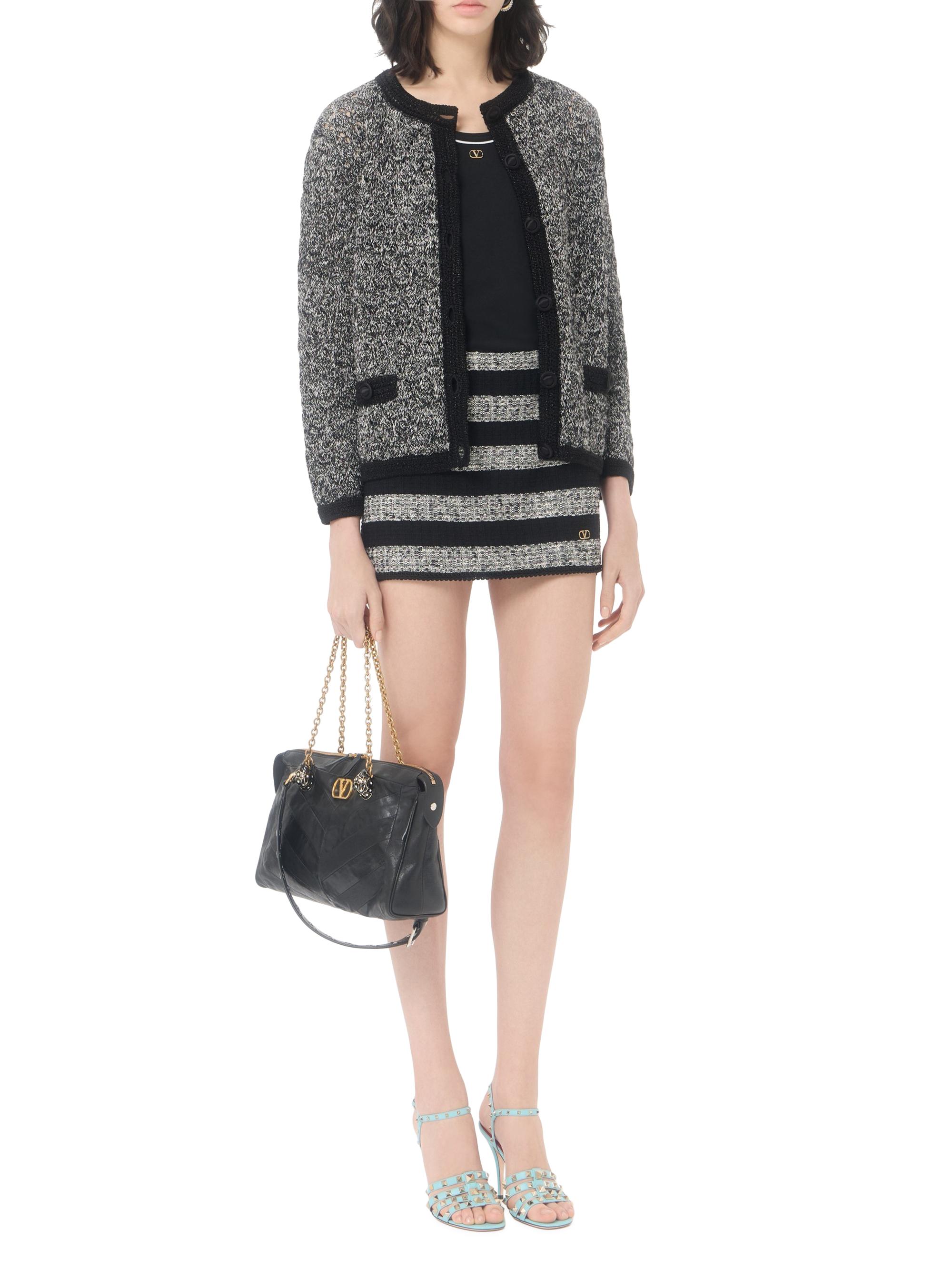 Valentino Garavani Women's Cotton Jersey Top - Black | Thumbnail 2
