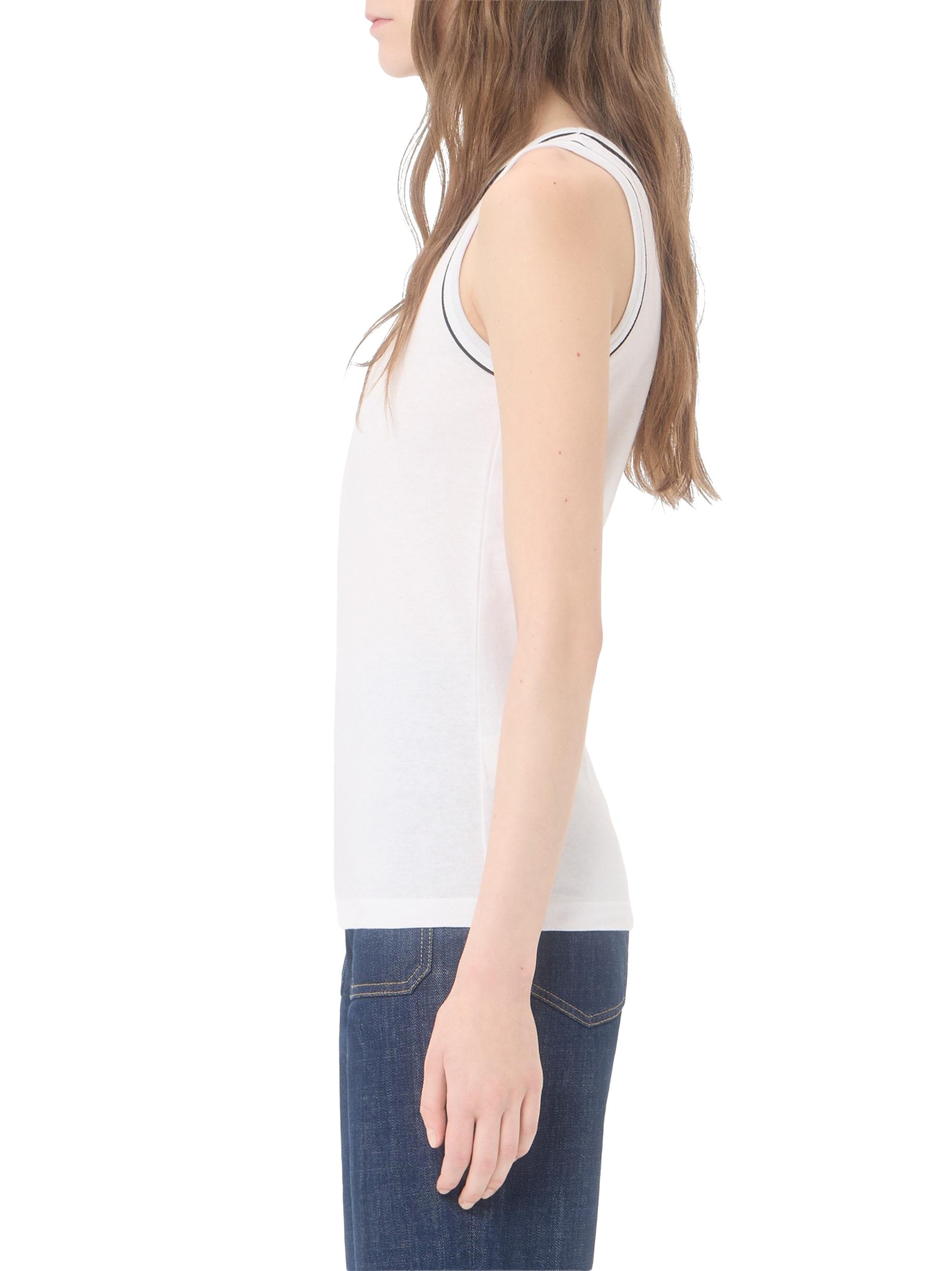 Valentino Garavani Women's Cotton Jersey Top - White | Thumbnail 4