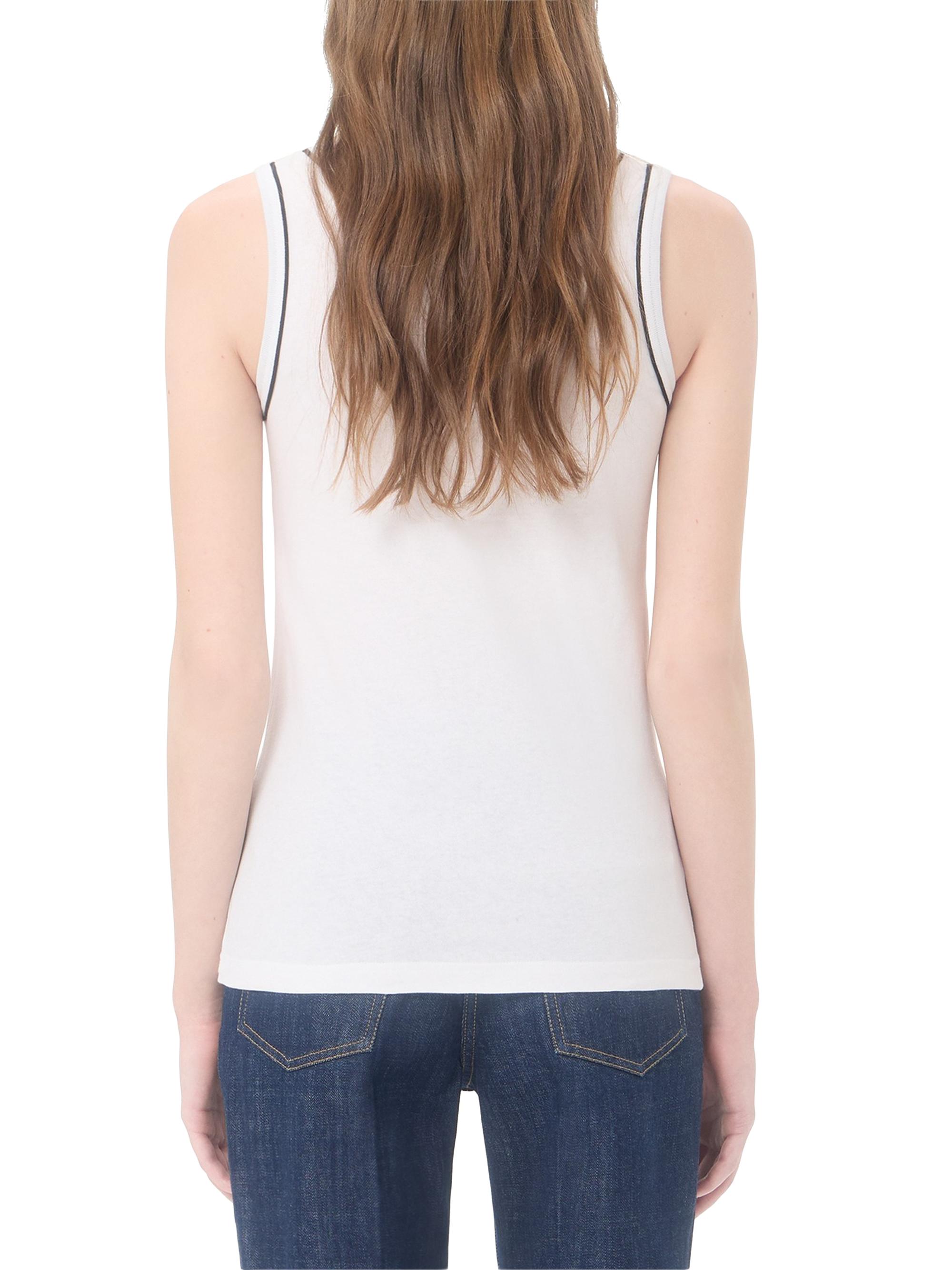 Valentino Garavani Women's Cotton Jersey Top - White | Thumbnail 5