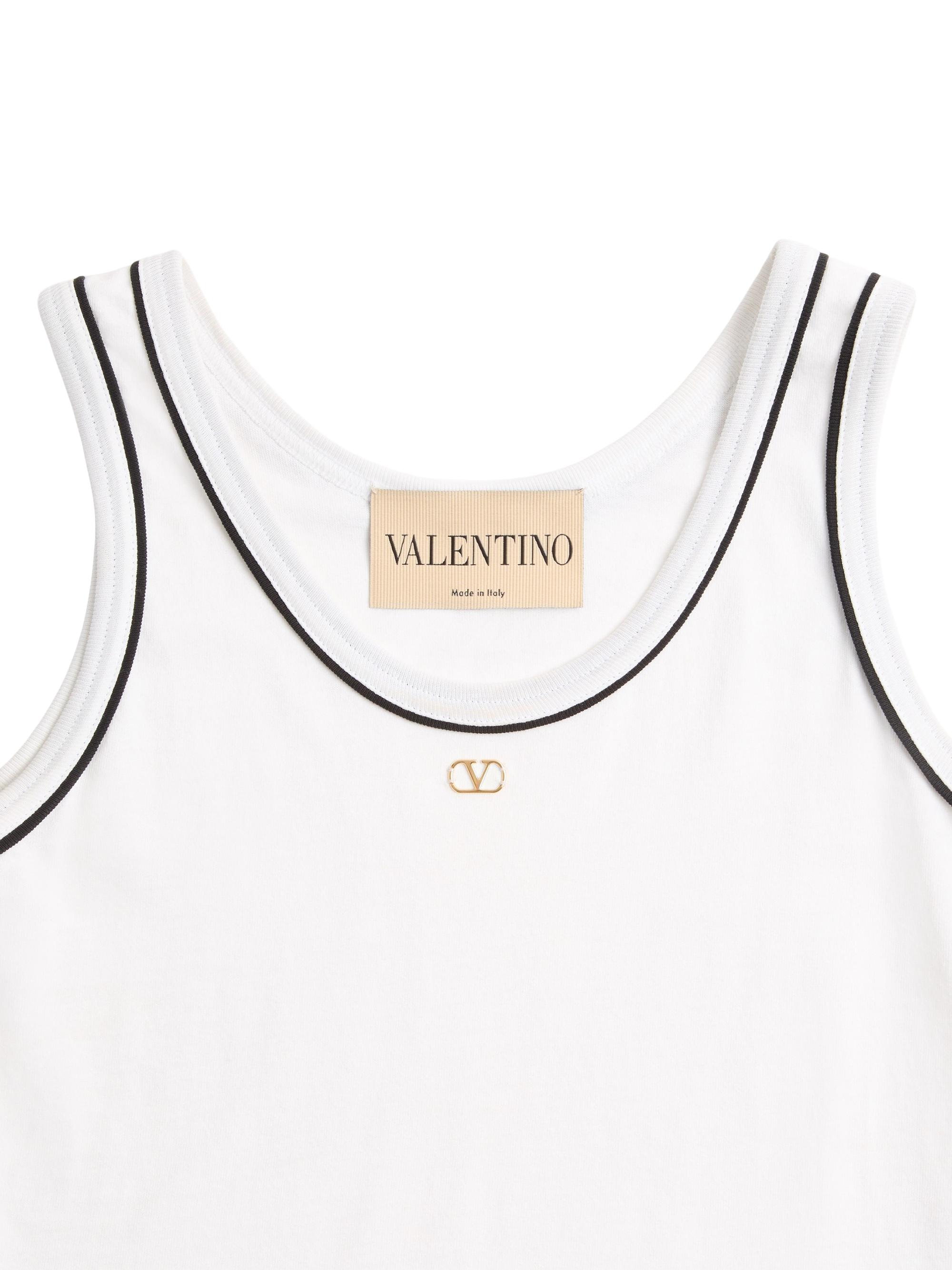 Valentino Garavani Women's Cotton Jersey Top - White | Thumbnail 7