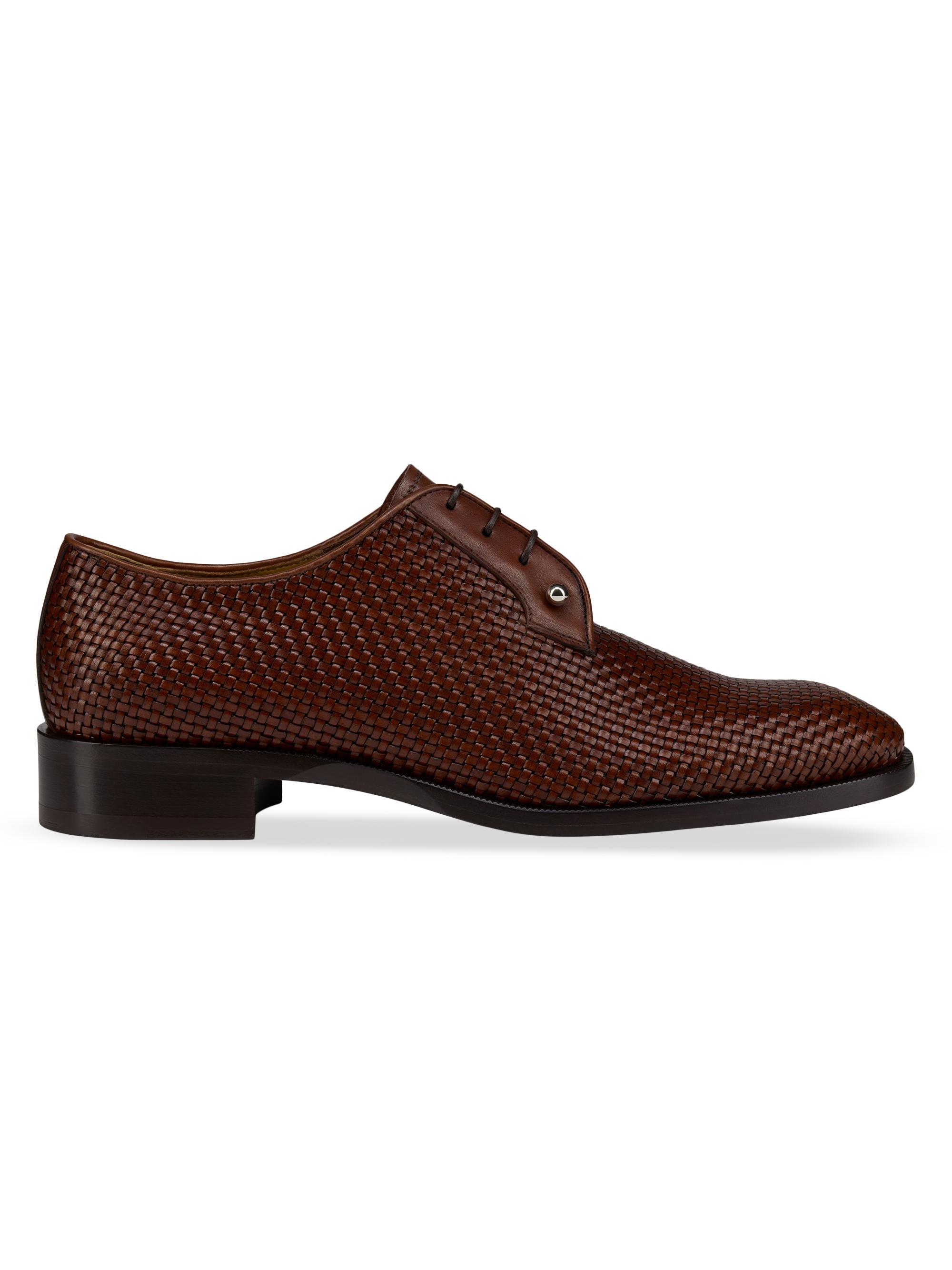 Christian Louboutin Men's Chambeliss Leather Derbies - Havane