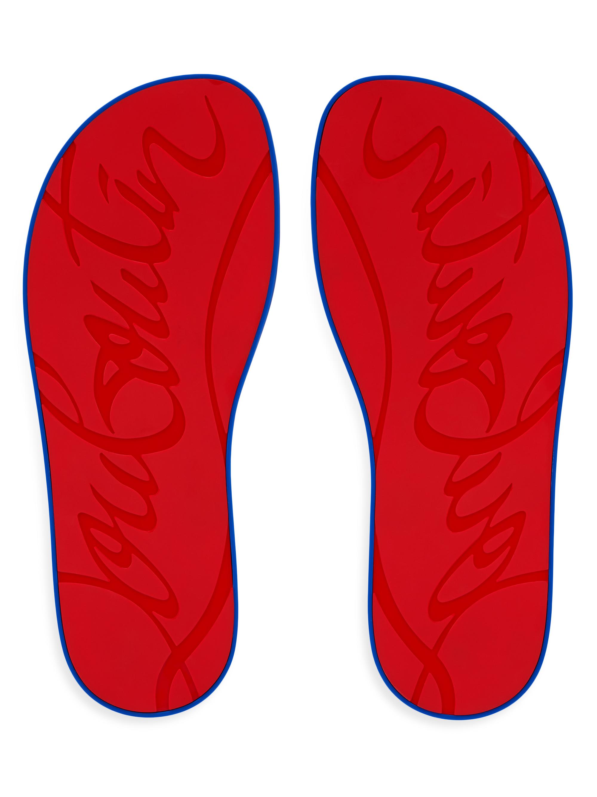 Christian Louboutin Men's Summer Rubber Thong Sandals - Azurite | Thumbnail 5