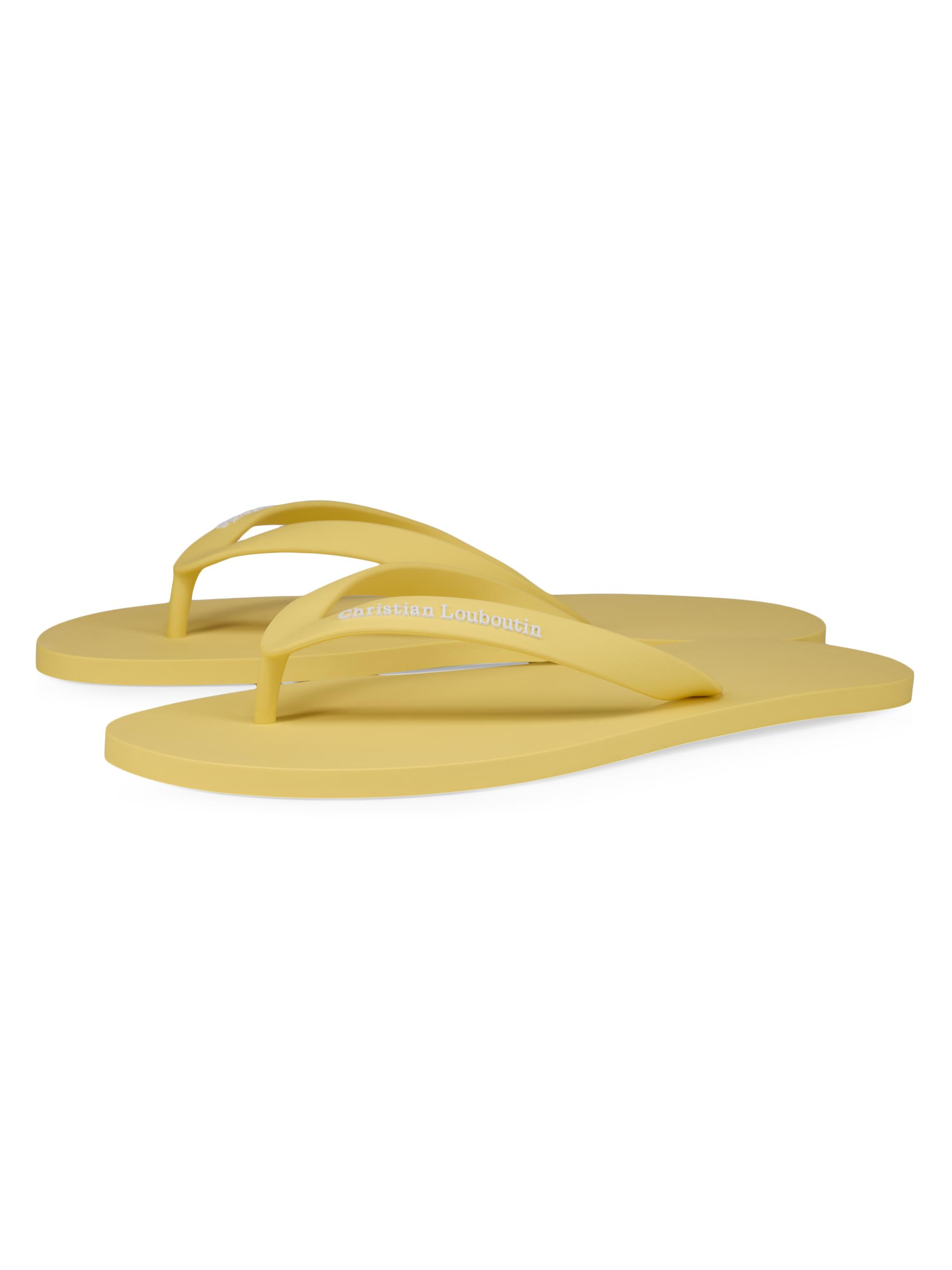 Christian Louboutin Men's Summer Rubber Thong Sandals - Vanilla | Thumbnail 2