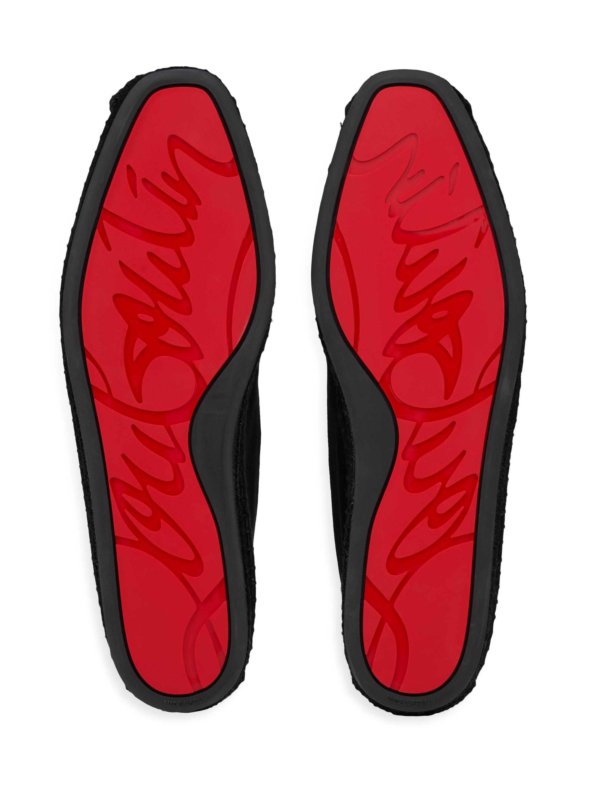 Christian Louboutin Men's Espado Espadrilles Shoes - Black | Thumbnail 5