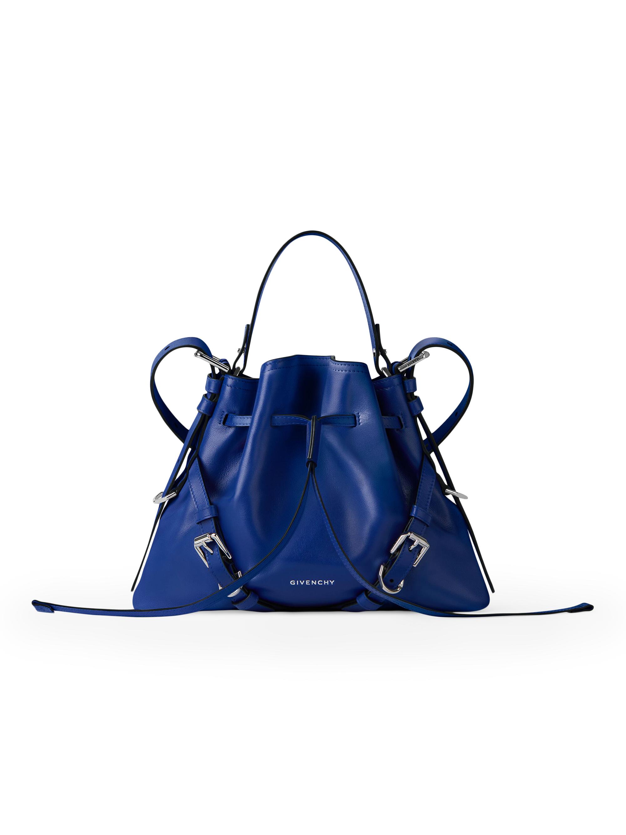 Givenchy Women's  Voyou Bucket Bag in Shiny Leather - Cobalt Blue | Thumbnail 6
