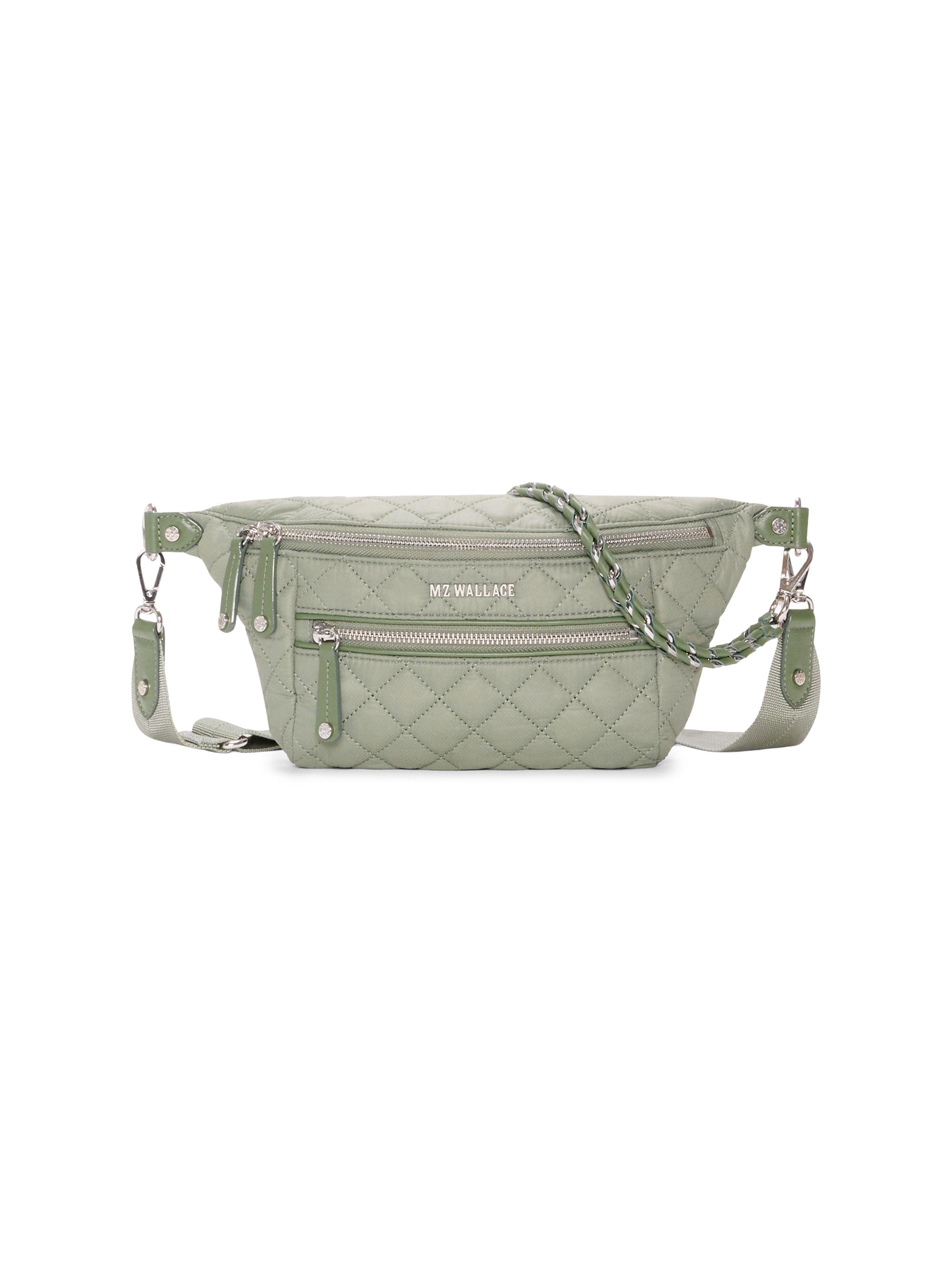 MZ Wallace Women's Crosby  Quilted Crossbody Bag - Agave Green