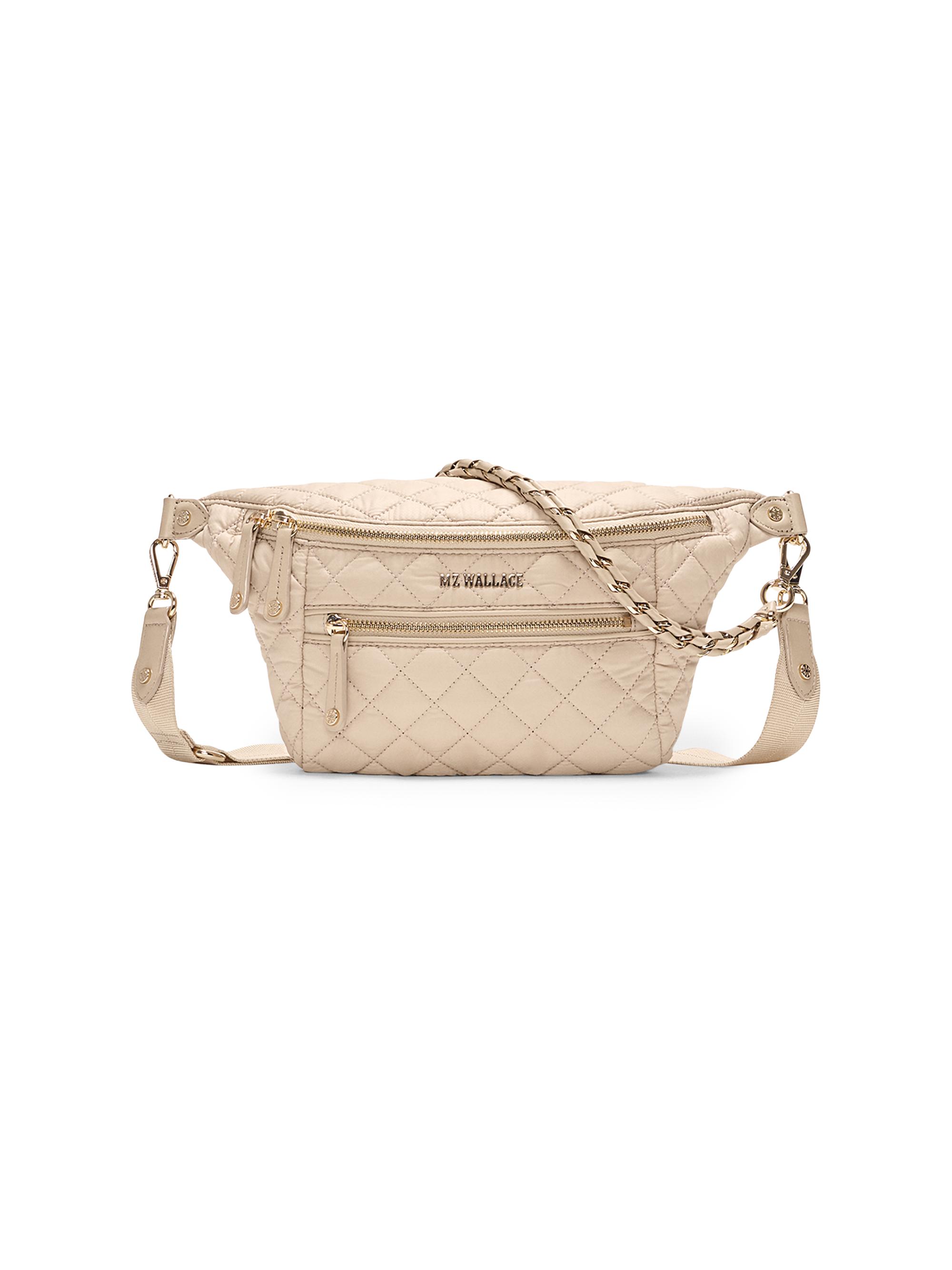 MZ Wallace Women's Crosby  Quilted Crossbody Bag - Buff