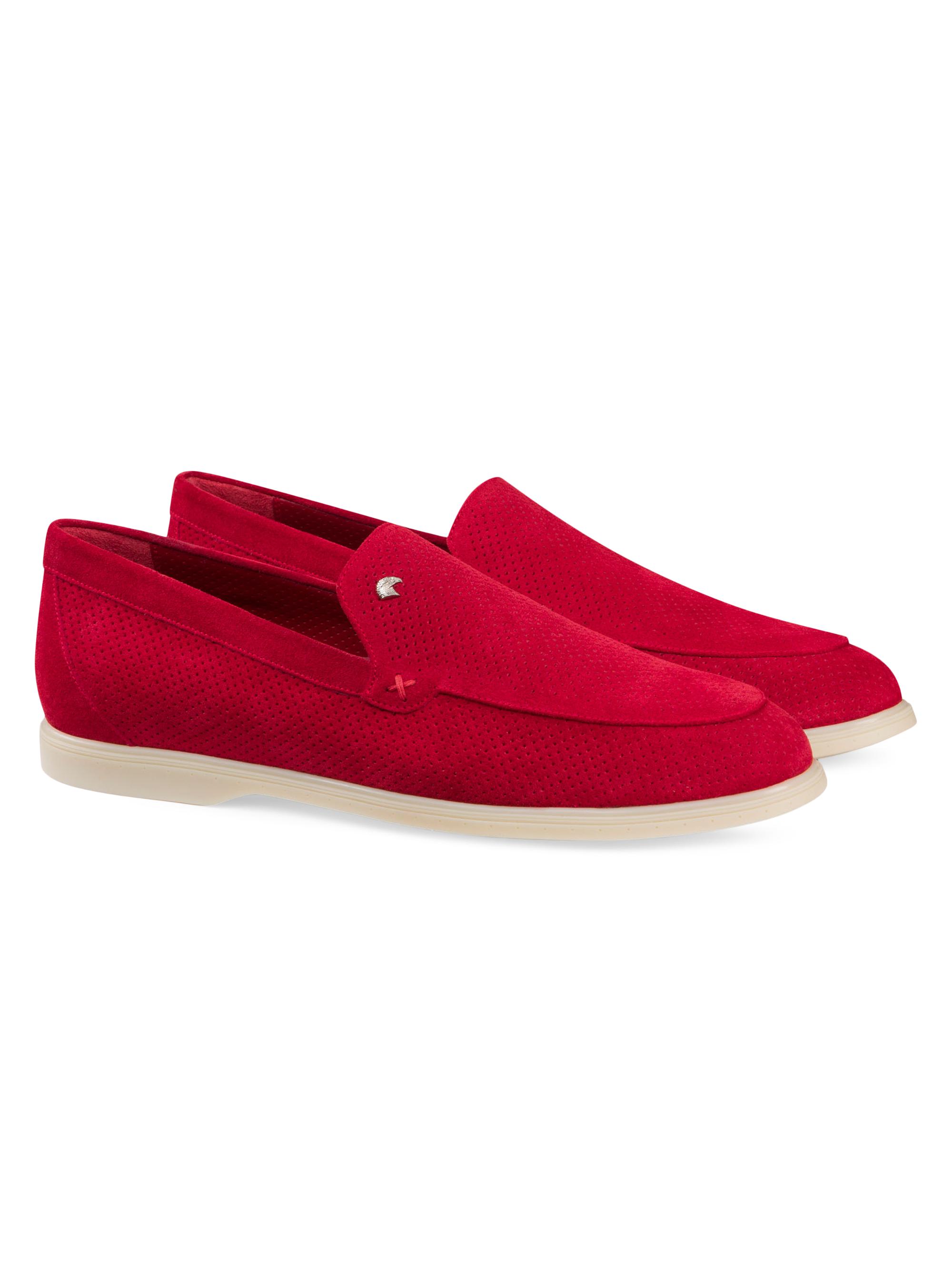 Stefano Ricci Men's Suede Loafers - Red