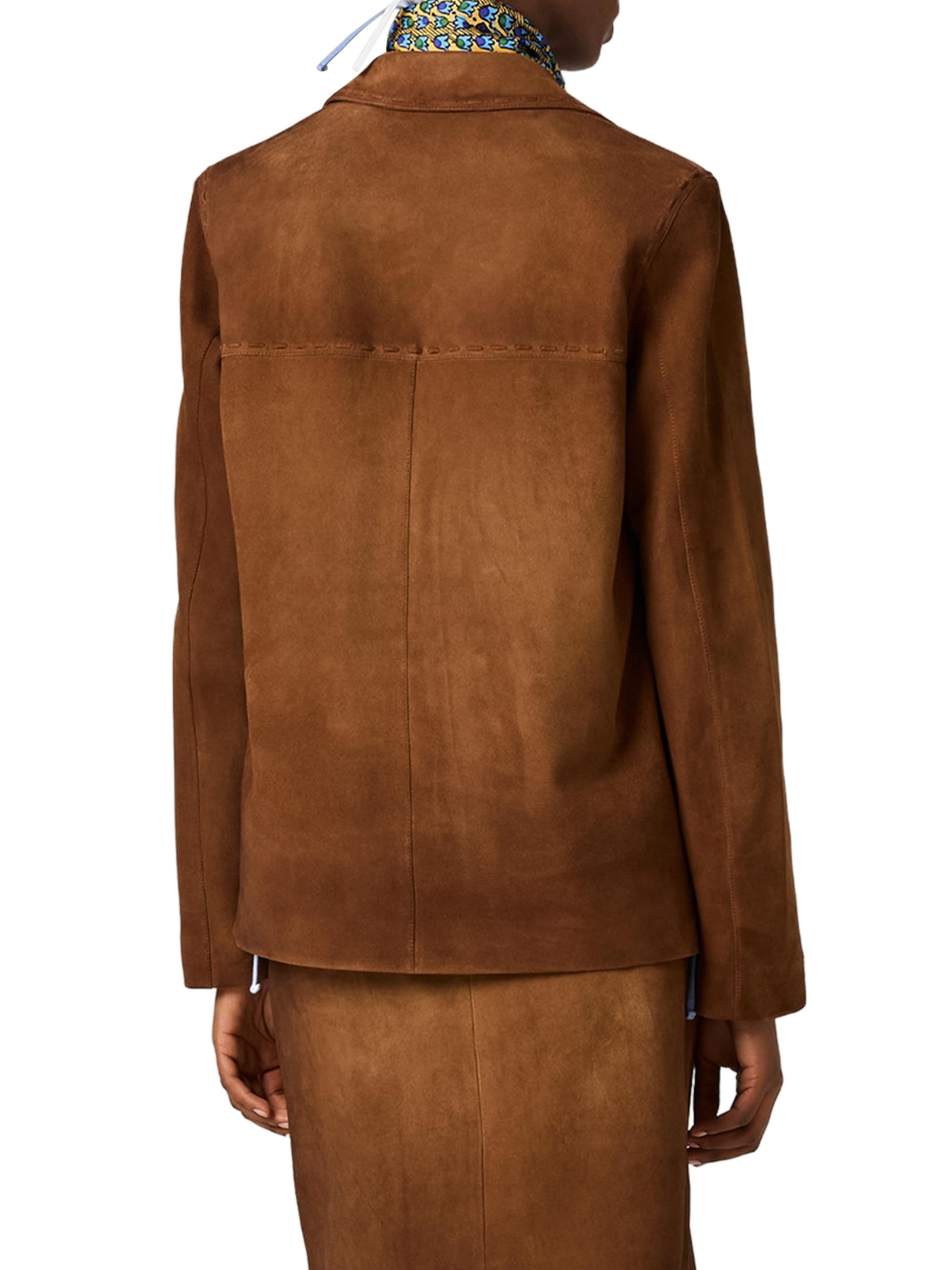Miu Miu Women's Suede Jacket - Brown | Thumbnail 4