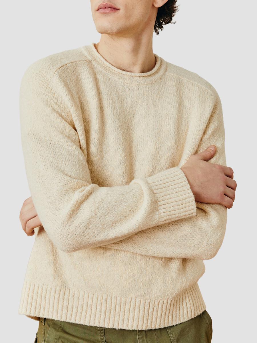 Corridor Men's Bouclé Wool-blend Rolled-neck Sweater In Neutral