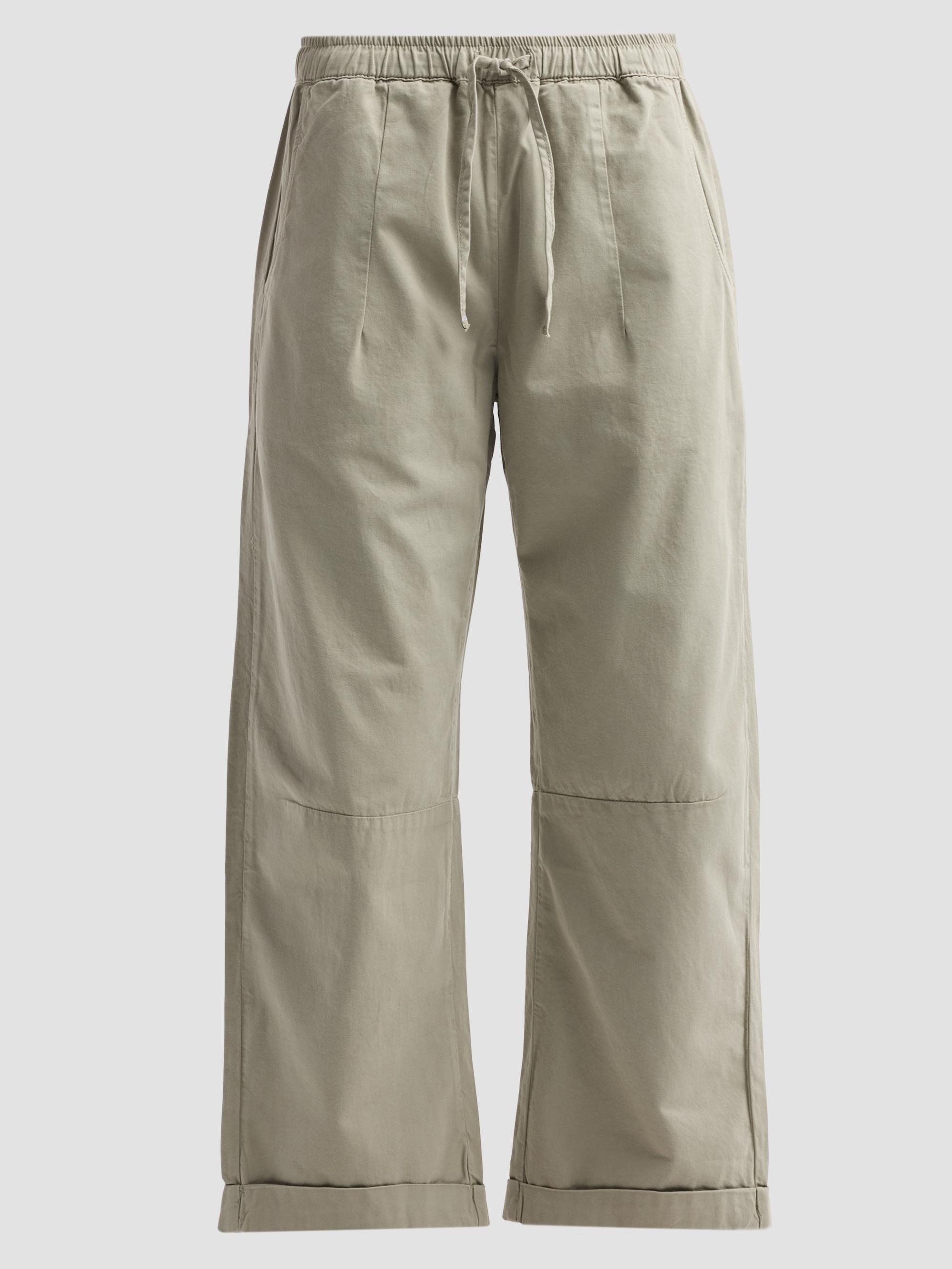 Le Jean Women's Mara Cotton Sateen Wide-Leg Pants - Soft Sage