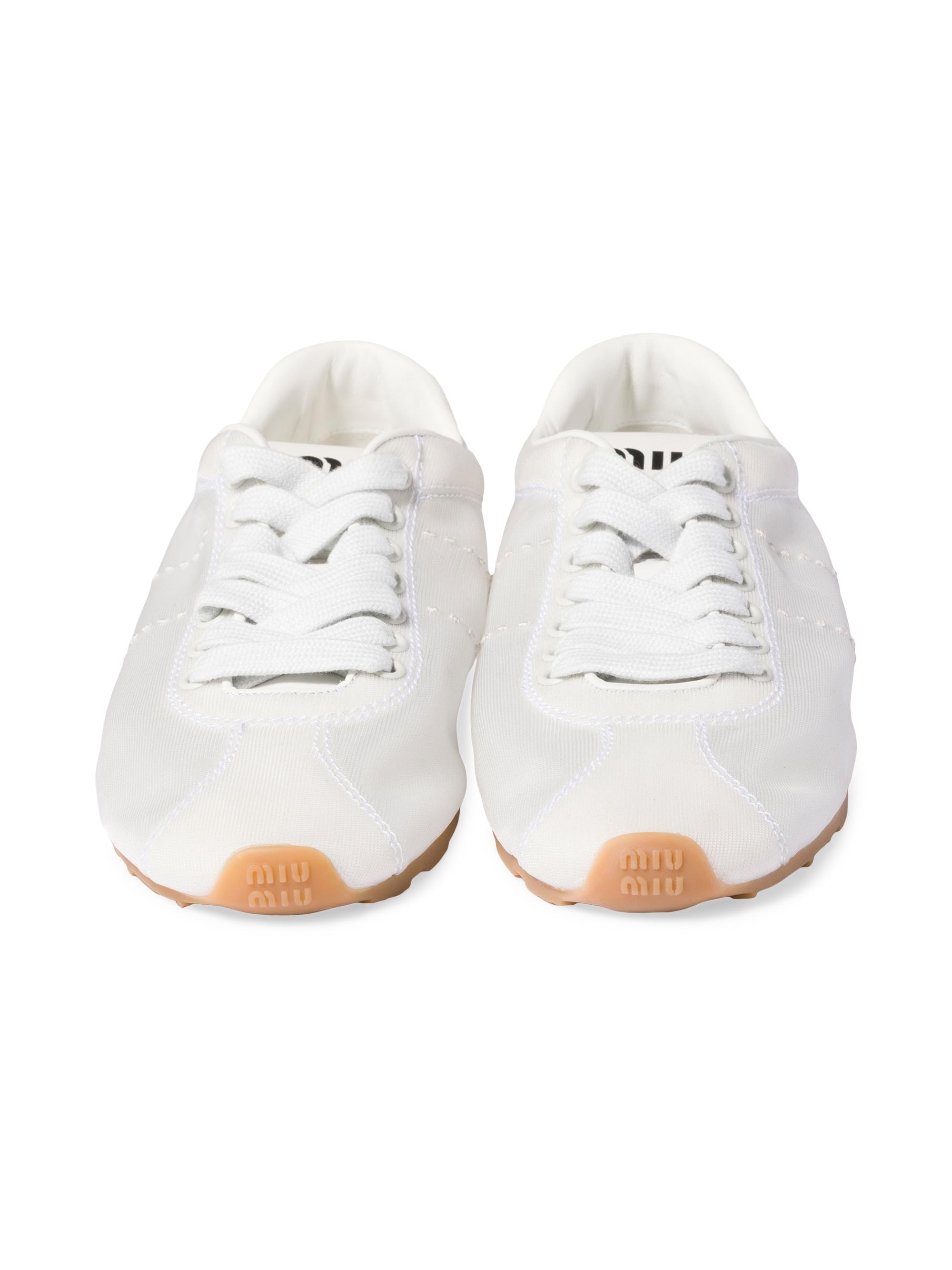 mi-me＊ページ Miu Miu Plume Mesh Fabric Sneakers | Saks Fifth Avenue