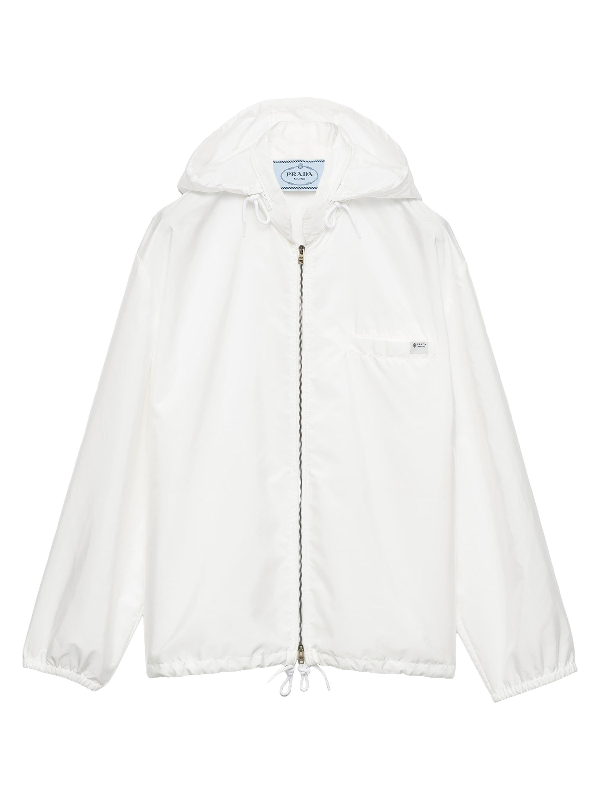 Prada Women's Lightweight Nylon Blouson Jacket - White