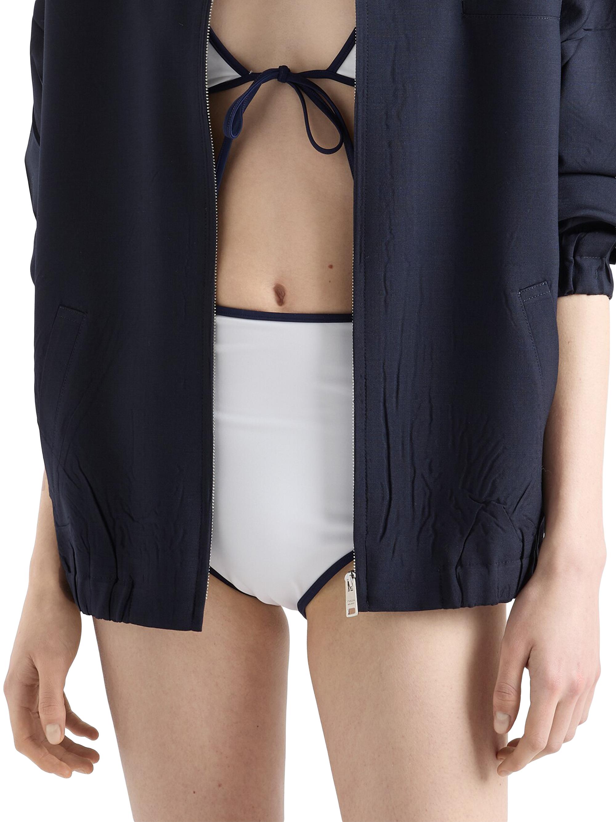 Prada Women's Jersey Bikini Panty - White | Thumbnail 2