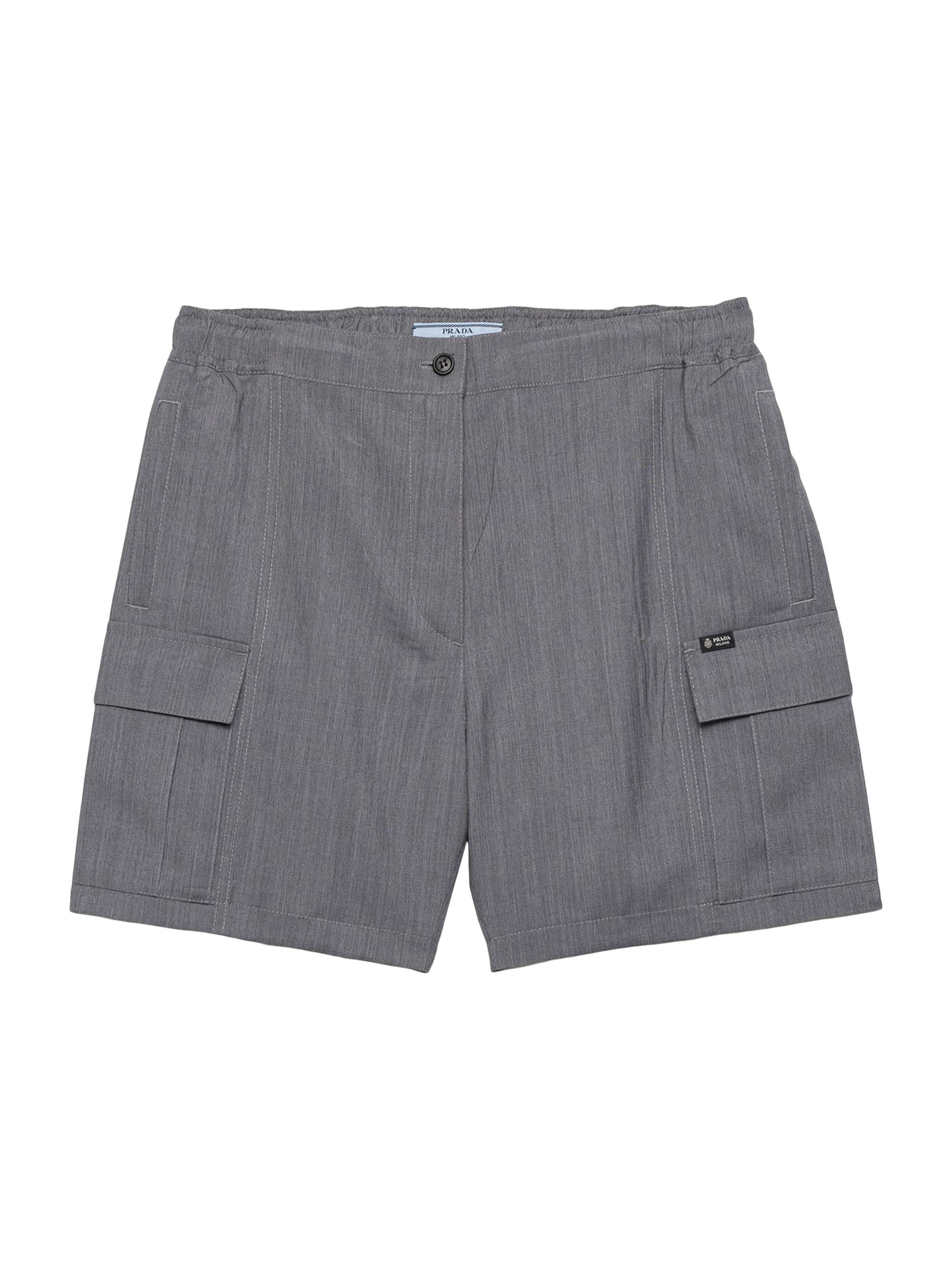 Prada Women's Light Mohair Shorts - Grey