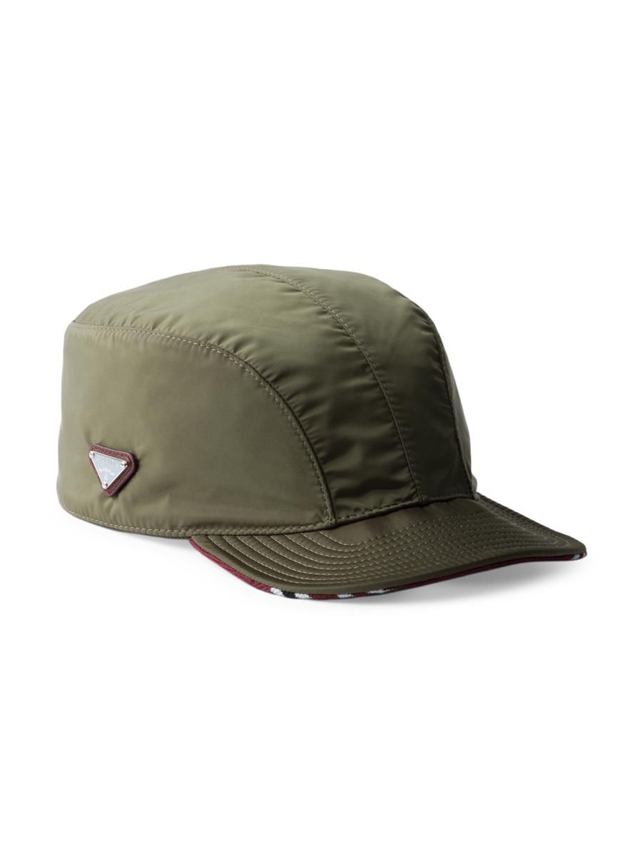 Prada Women's Re-nylon Baseball Cap In Green