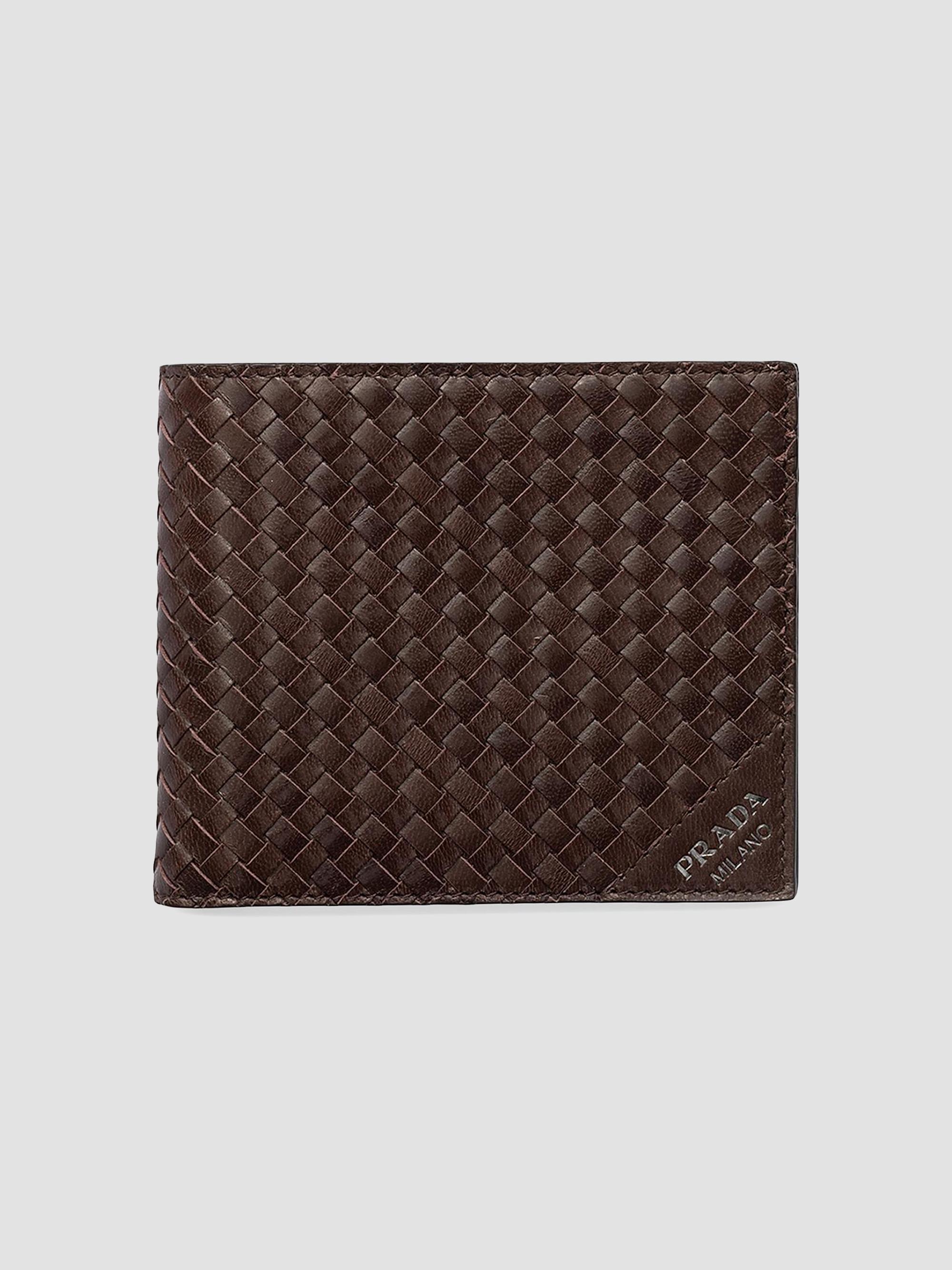 Prada Men's Leather Wallet - Brown | Thumbnail 5