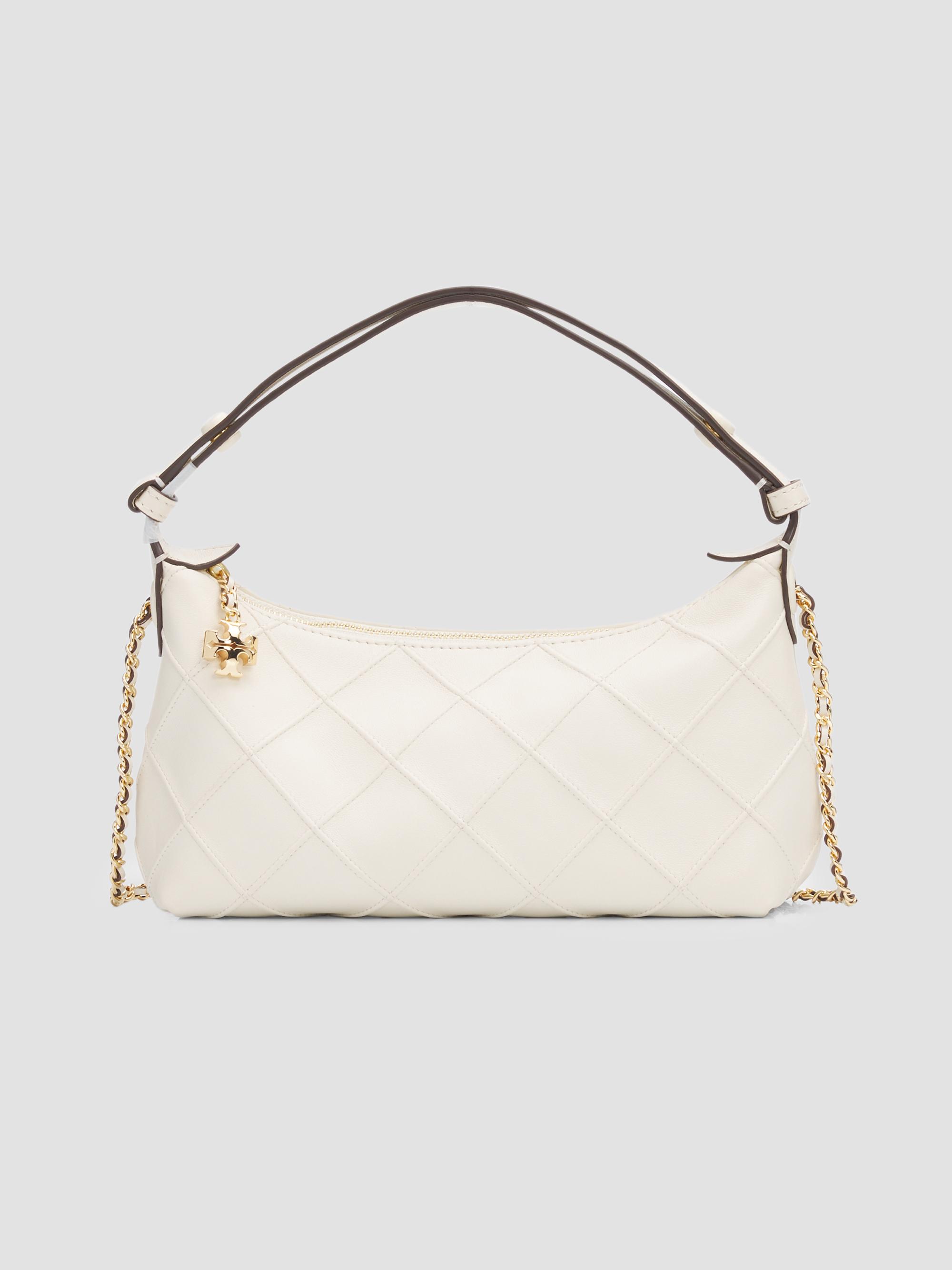 Tory Burch Women's Fleming Quilted Leather Pochette - Light Cream | Thumbnail 7