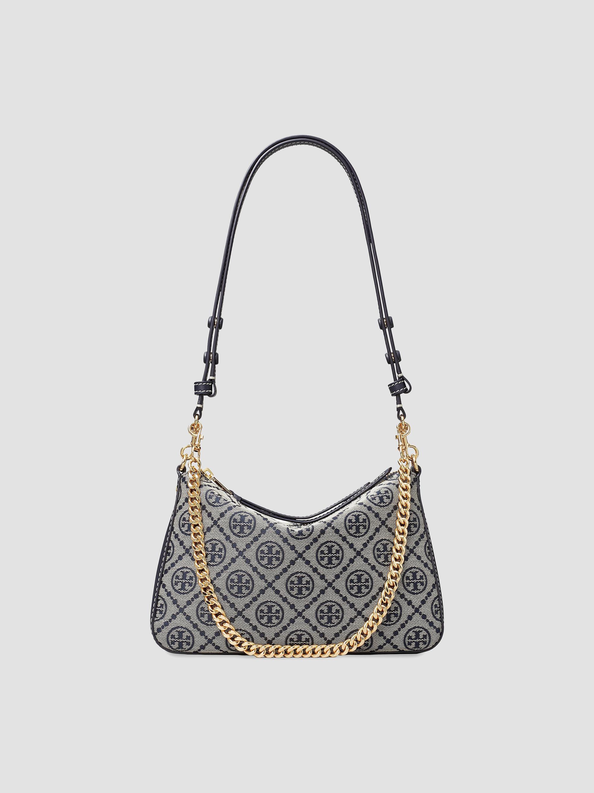Tory Burch Women's Perry  Monogram Shoulder Bag - Tory Navy | Thumbnail 6