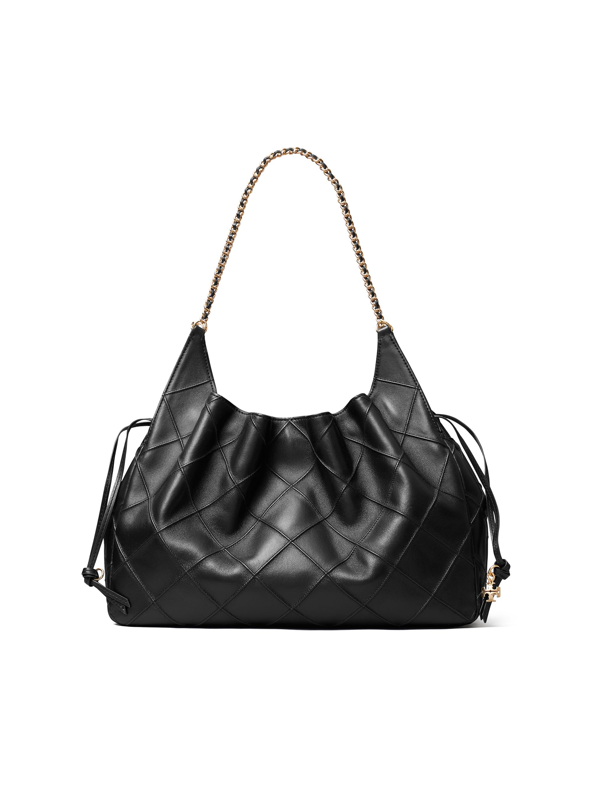 Tory Burch Women's Fleming  Quilted Leather Tote Bag - Black